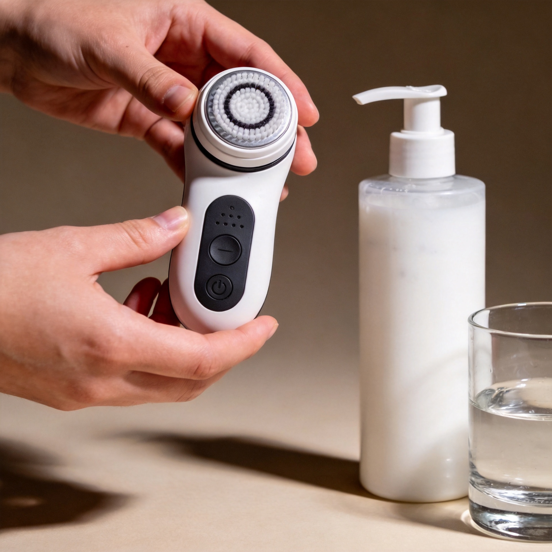 What are the benefits of ultrasonic face care devices for cleansing?