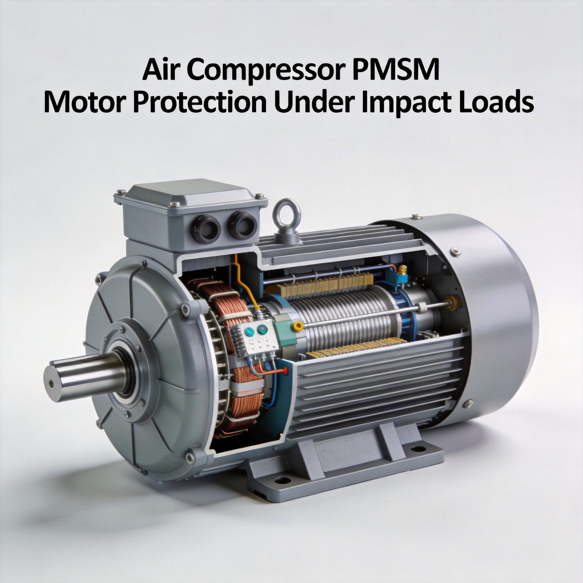 What protection measures should air compressor PMSM set for frequent impact-load operating conditions