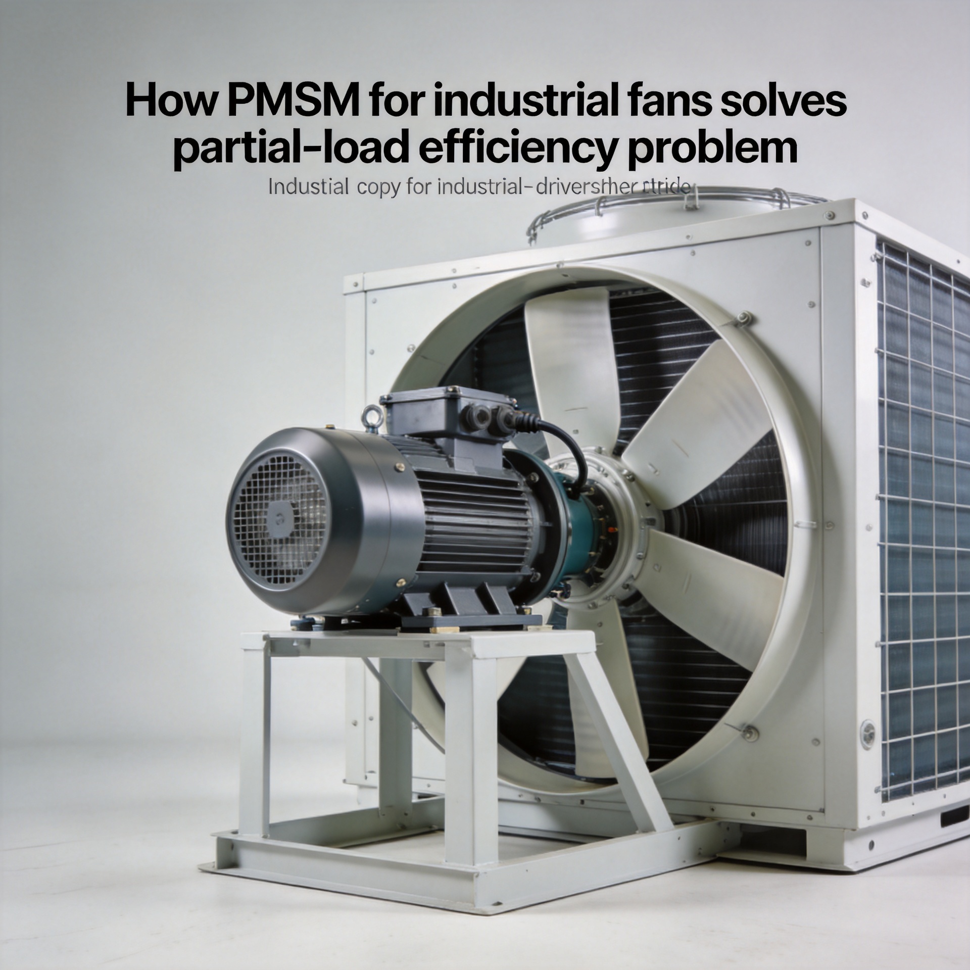 How PMSM for industrial fans solves the problem of low efficiency of traditional fan driving system under partial‑load condition