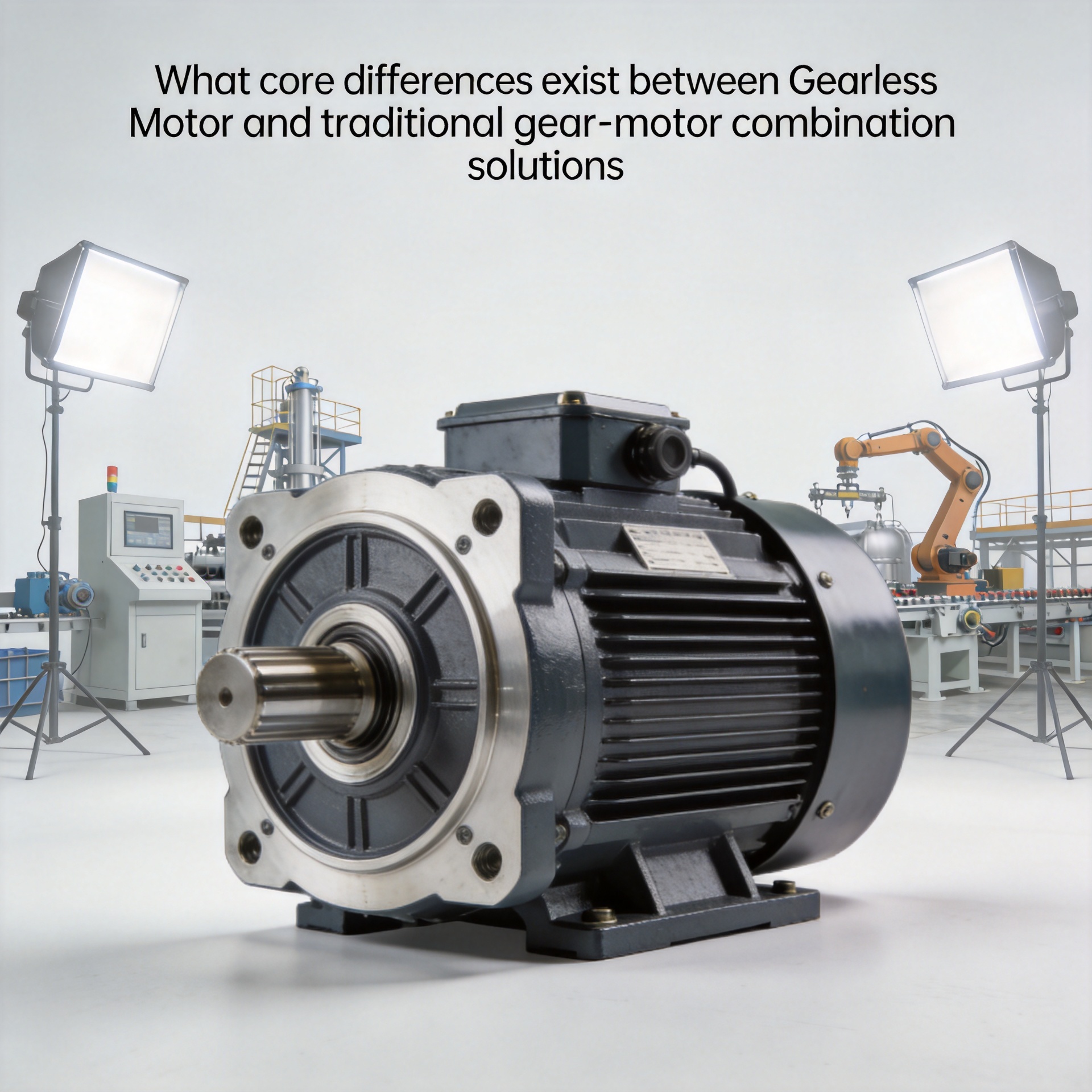 What core differences exist between Gearless Motor and traditional gear‑motor combination solutions