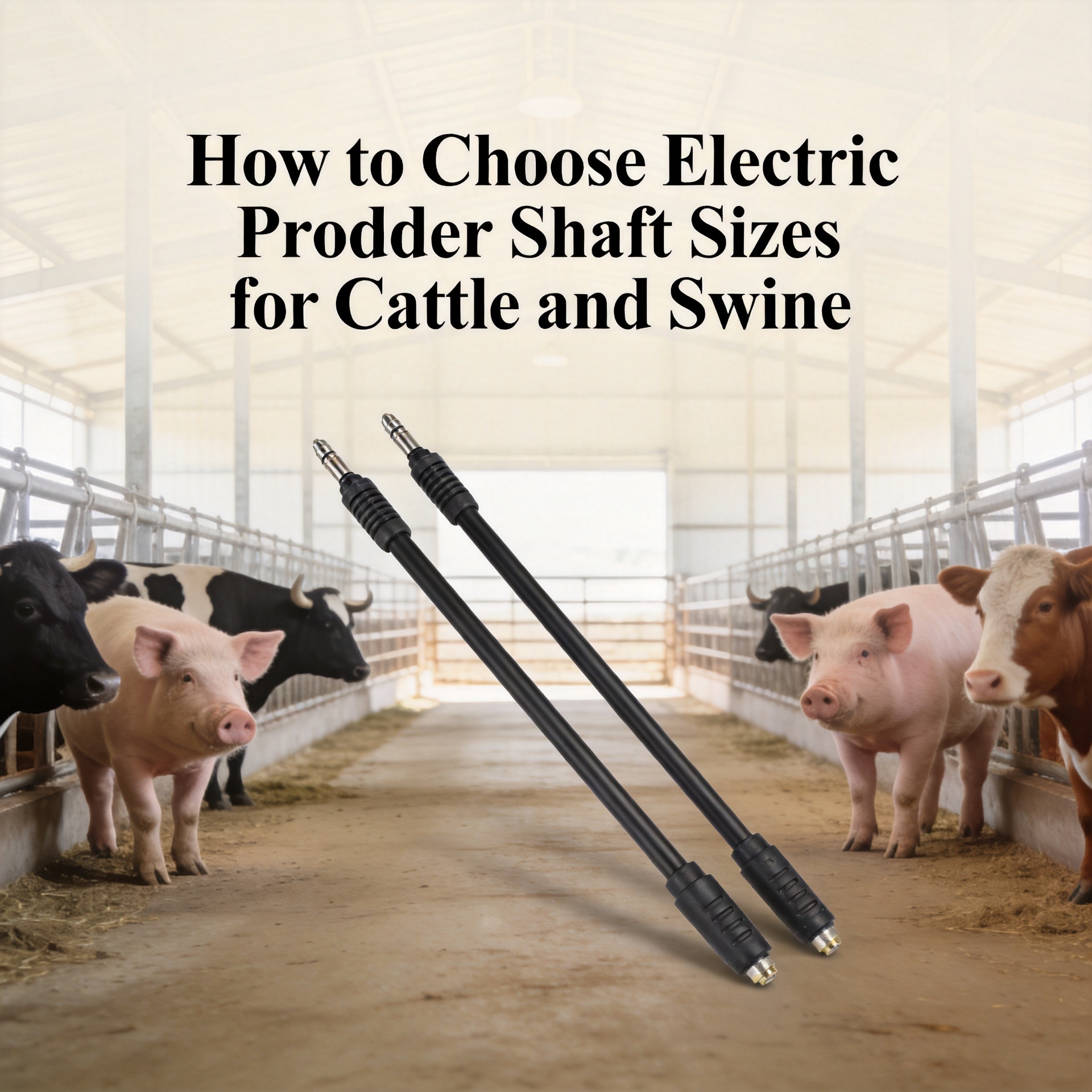 How to Choose Electric Prodder Shaft Sizes for Cattle and Swine