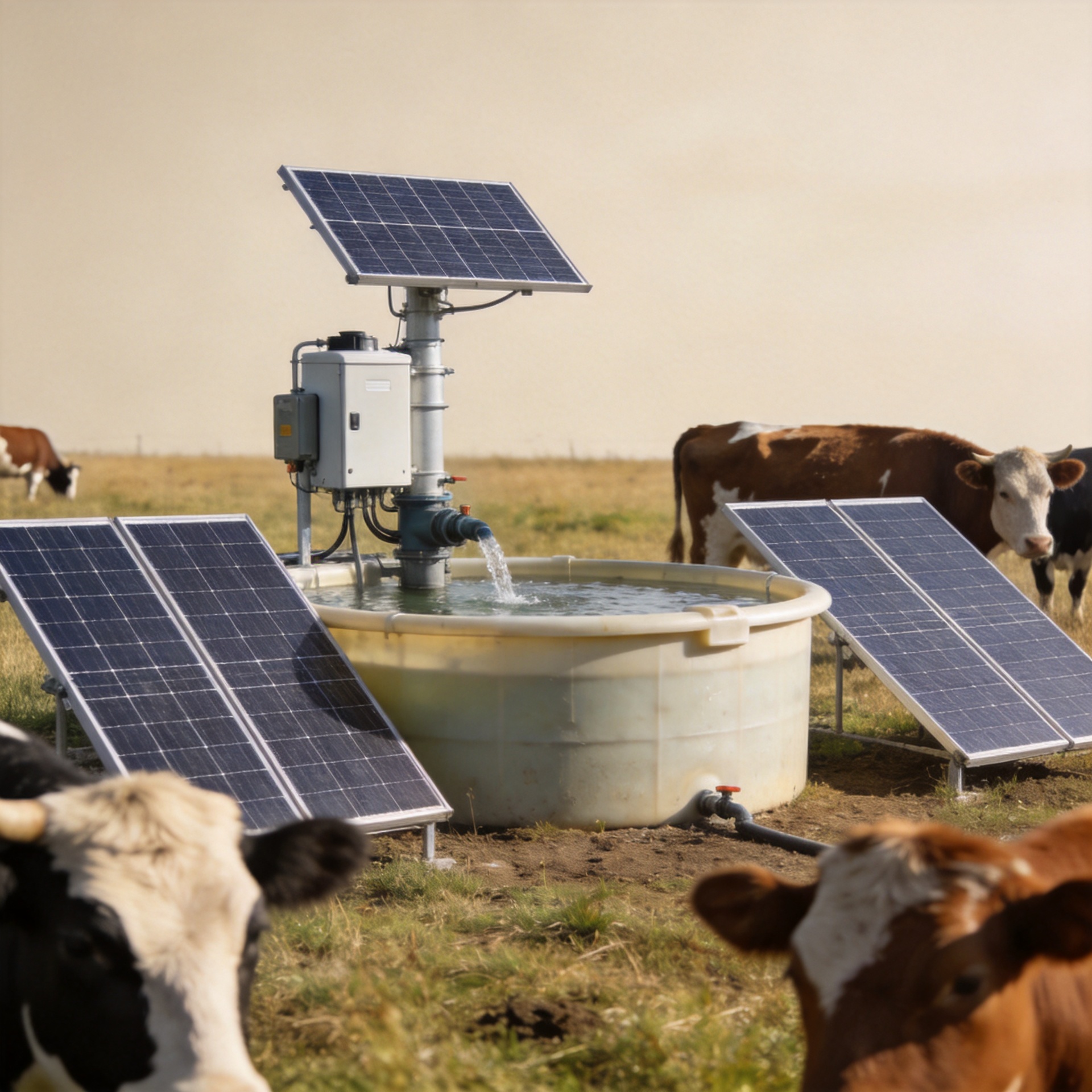 Solar Livestock Watering Systems: Pumping Options for Farms