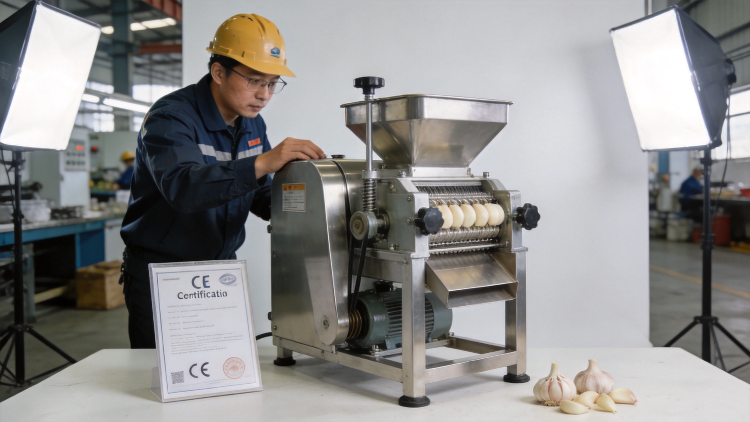 supplier evaluation checklist for commercial garlic peeler machine procurement