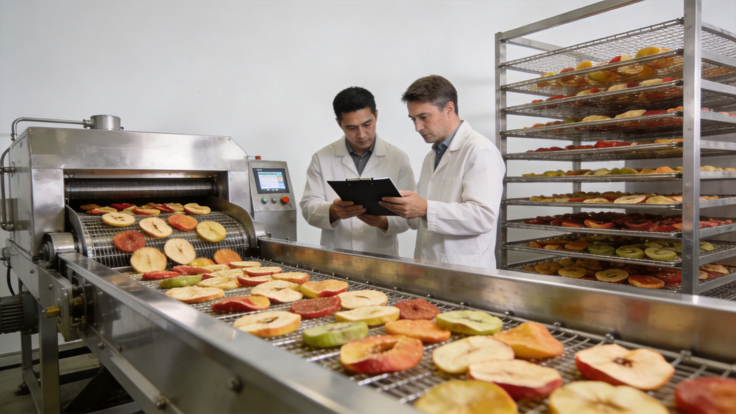 Food dryer capacity planning in a small food processing plant