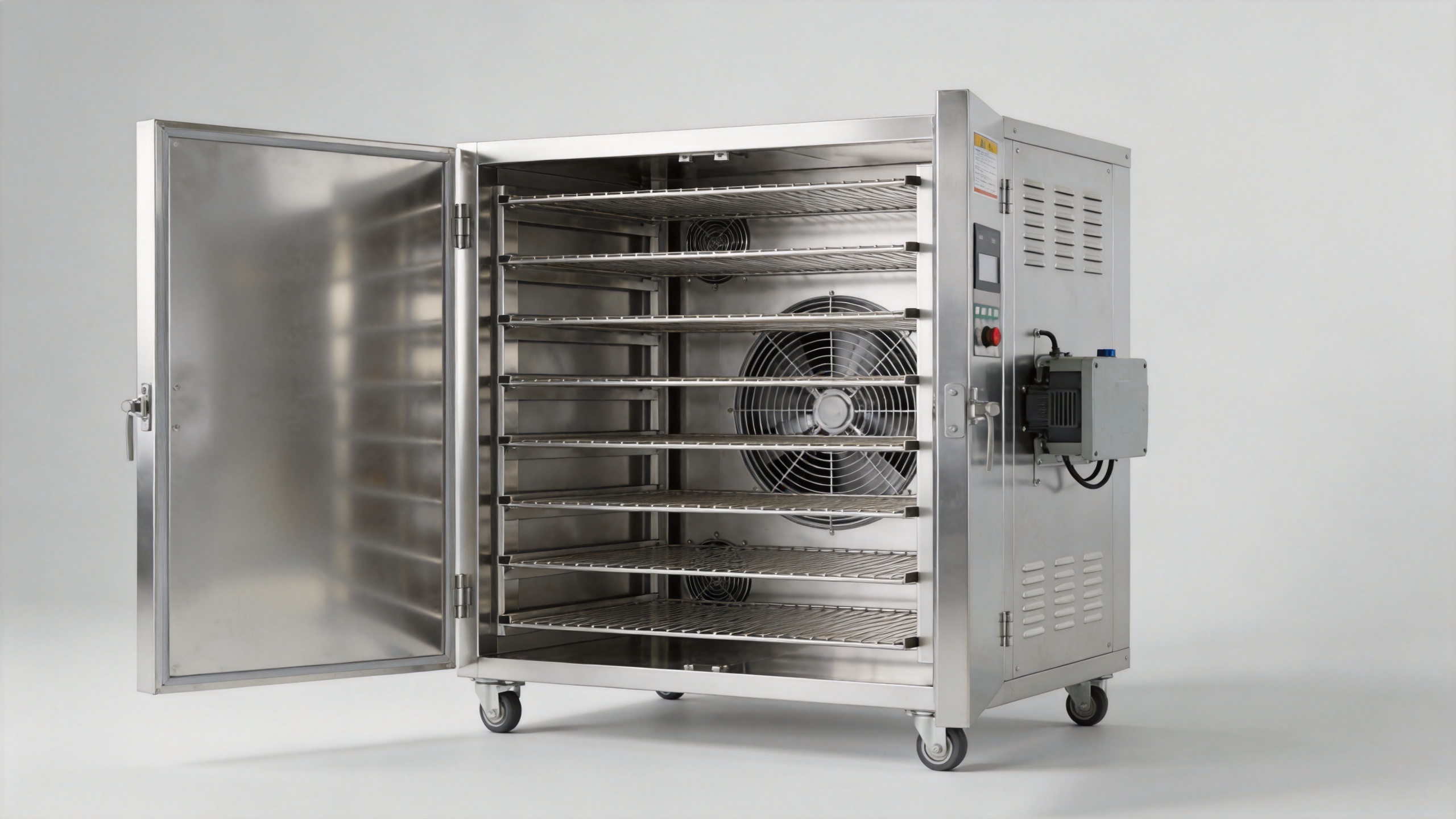 Industrial dehydrator chamber and airflow system
