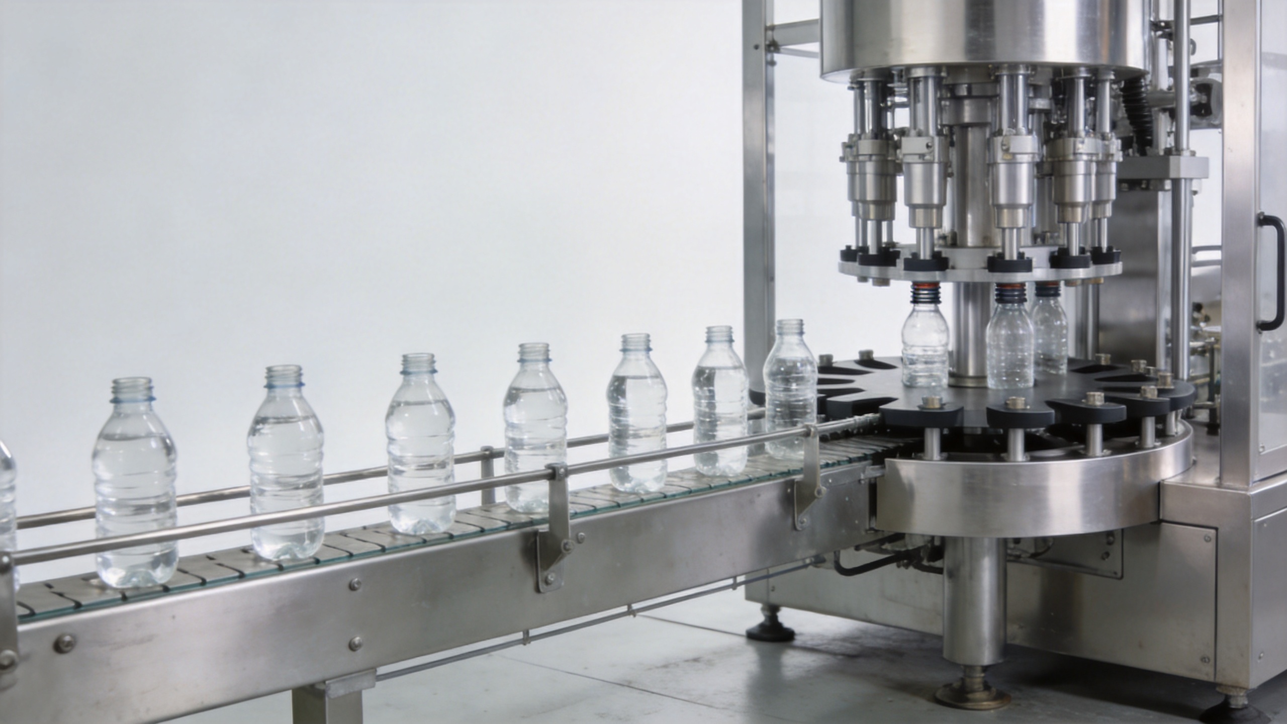 Lightweight PET bottles supported by fully automatic bottle filling machines