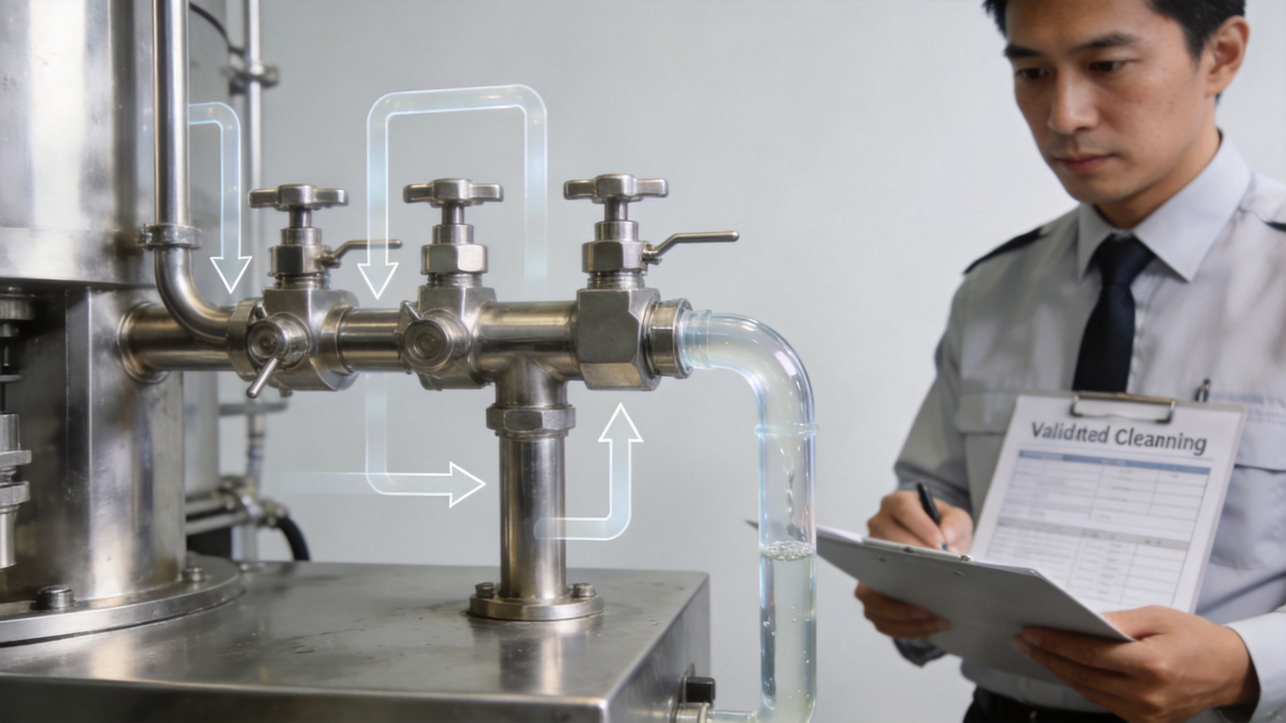 CIP cleaning circuit for a liquid filling sealing machine