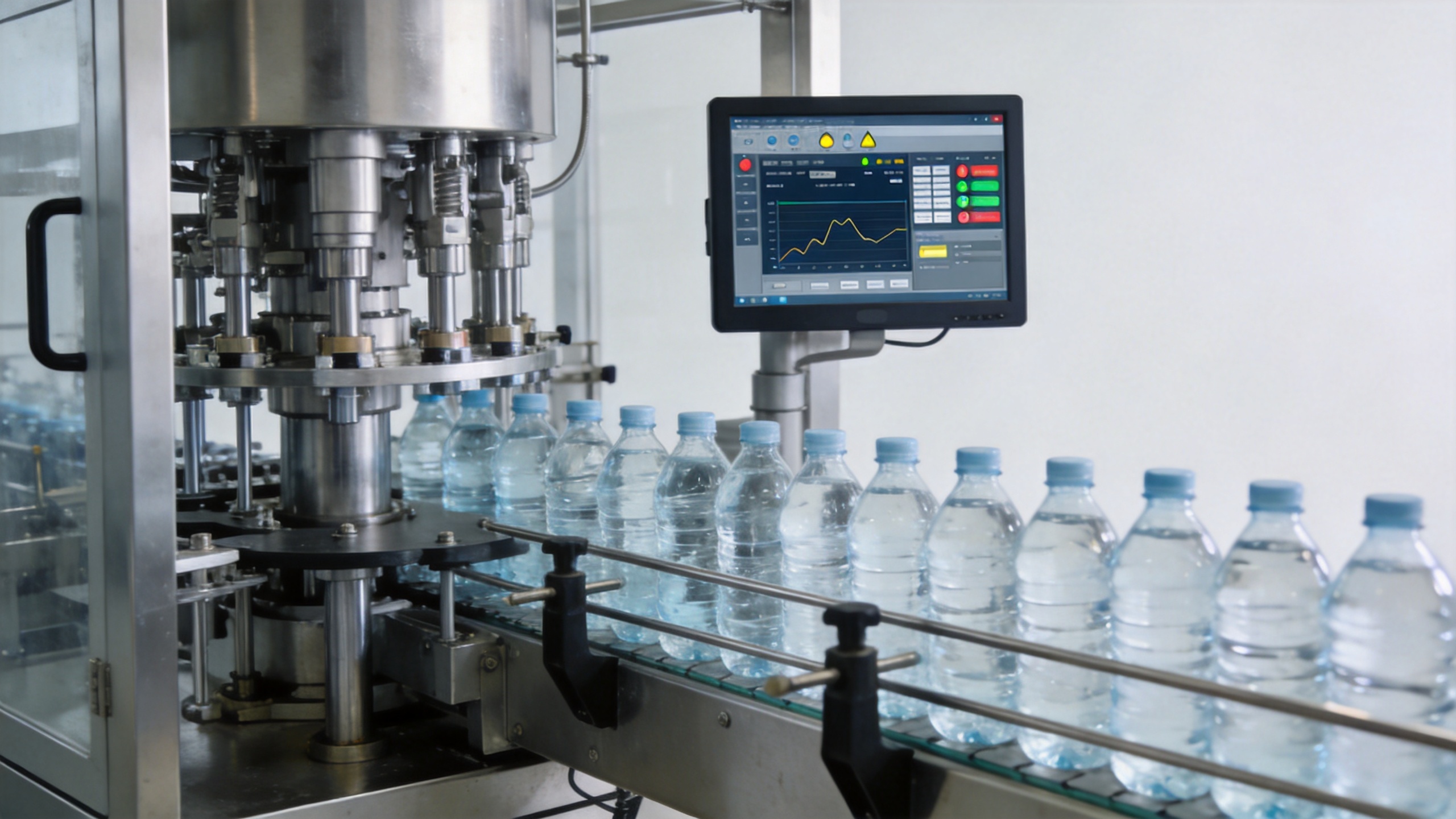 Automatic water bottle filling system with remote monitoring dashboard