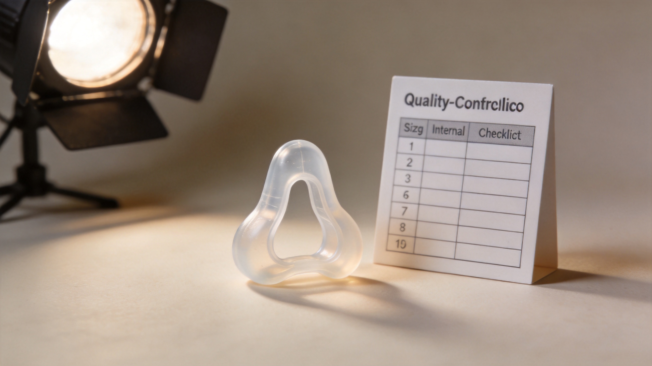 Silicone nasal dilator sample evaluation for wholesale fit and quality review