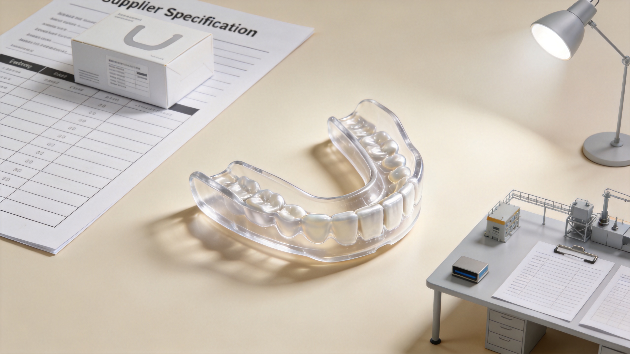 Anti-snore mouth guard sourcing and supplier documentation review