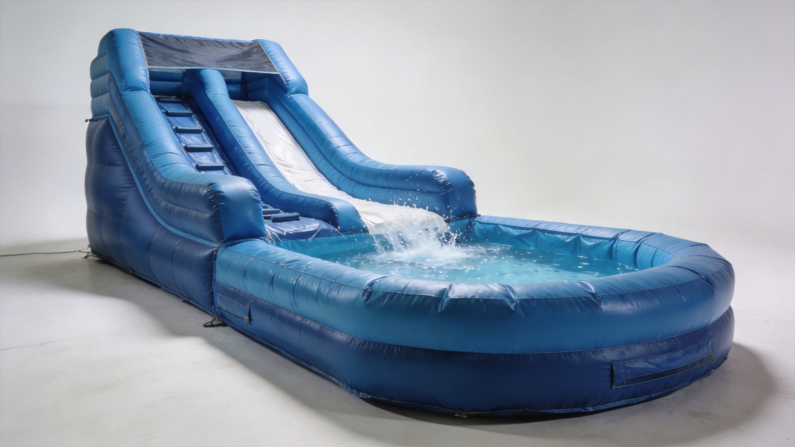 Commercial giant water slide with splash pool for event rental planning