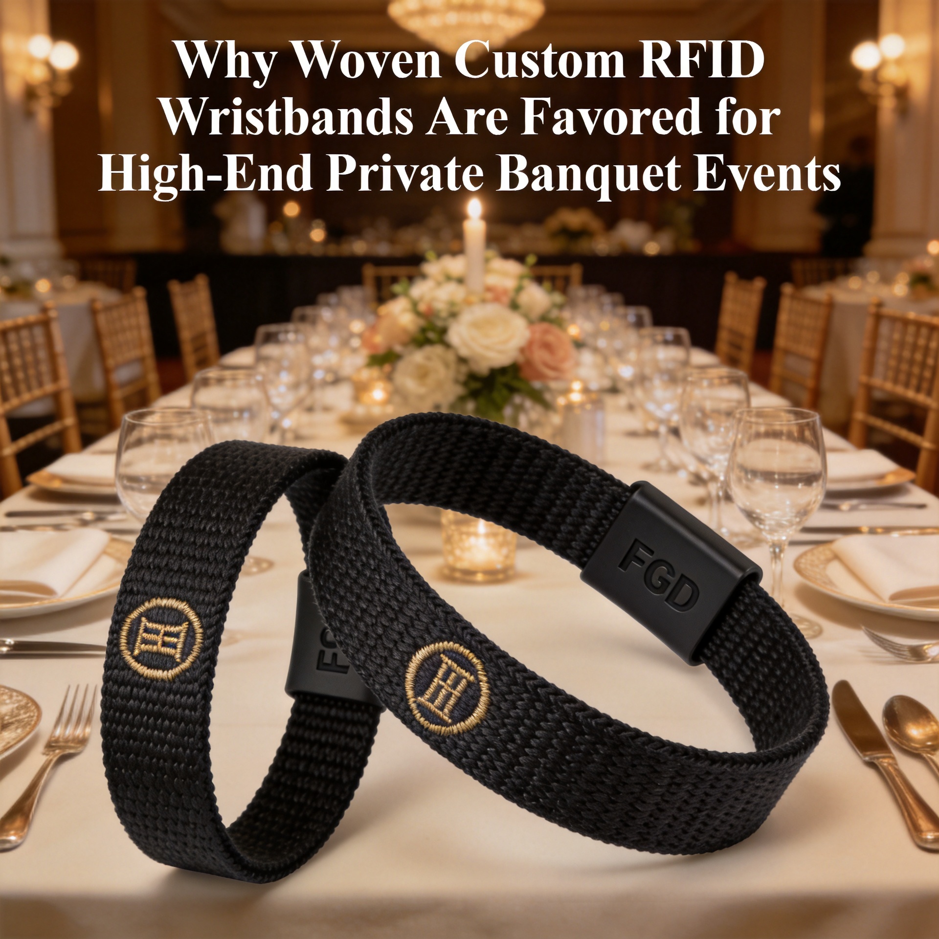 Why Woven Custom RFID Wristbands Are Favored for High‑End Private Banquet Events