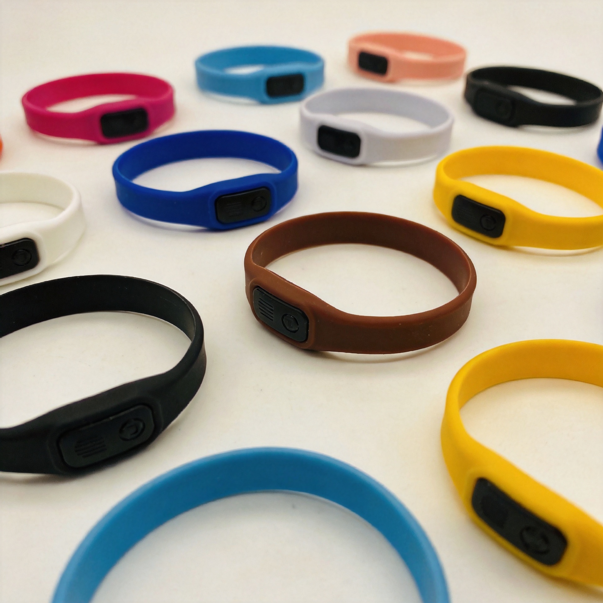 Disposable custom RFID wristbands in multiple colors for event access control