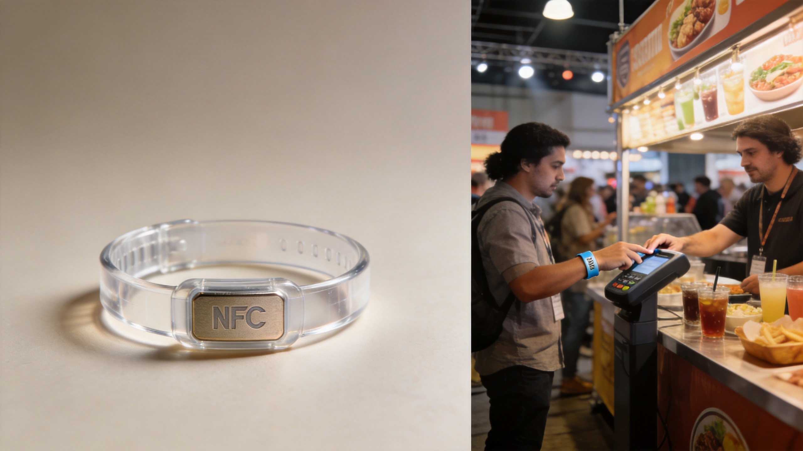 cashless payment nfc wristbands events promotional wristbands tap-to-pay