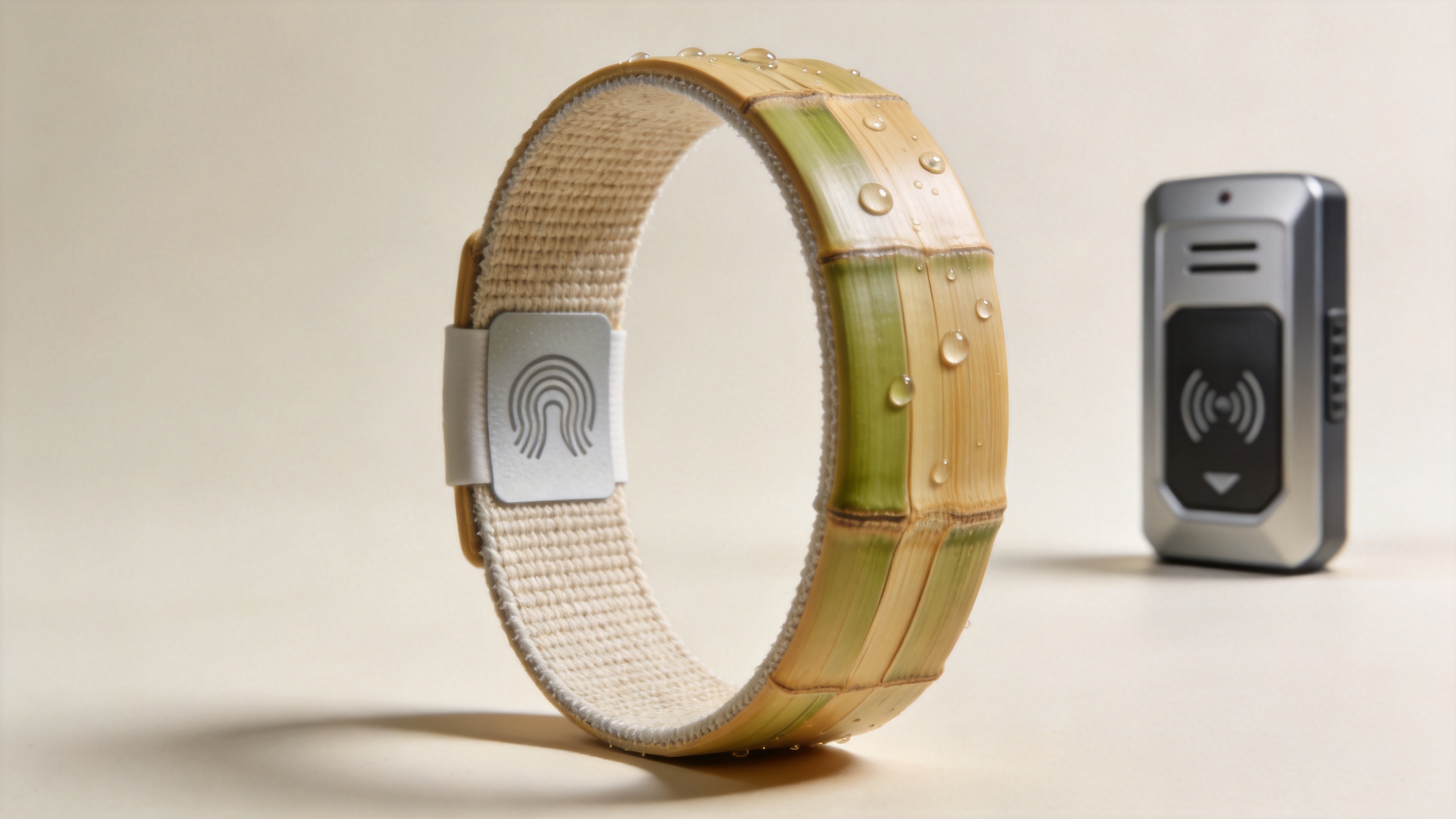 Eco friendly programmable RFID bracelet with protected inlay
