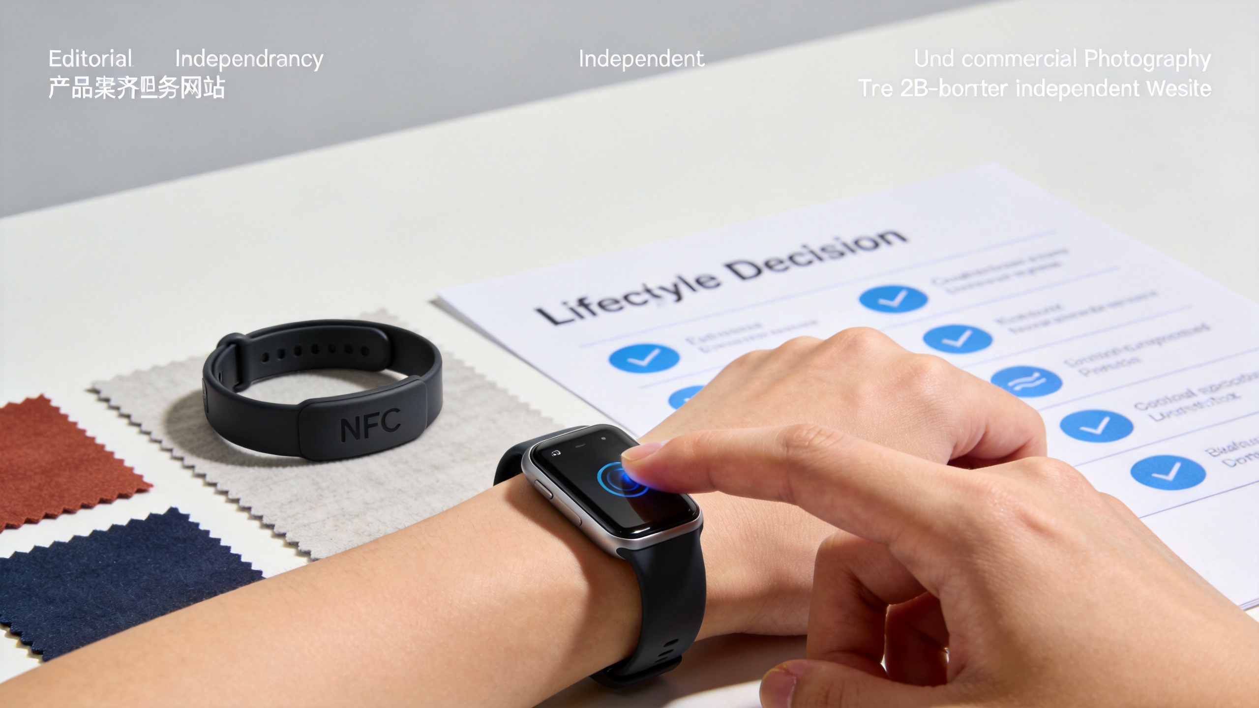 Eco friendly NFC chip bracelet procurement comparison with material samples