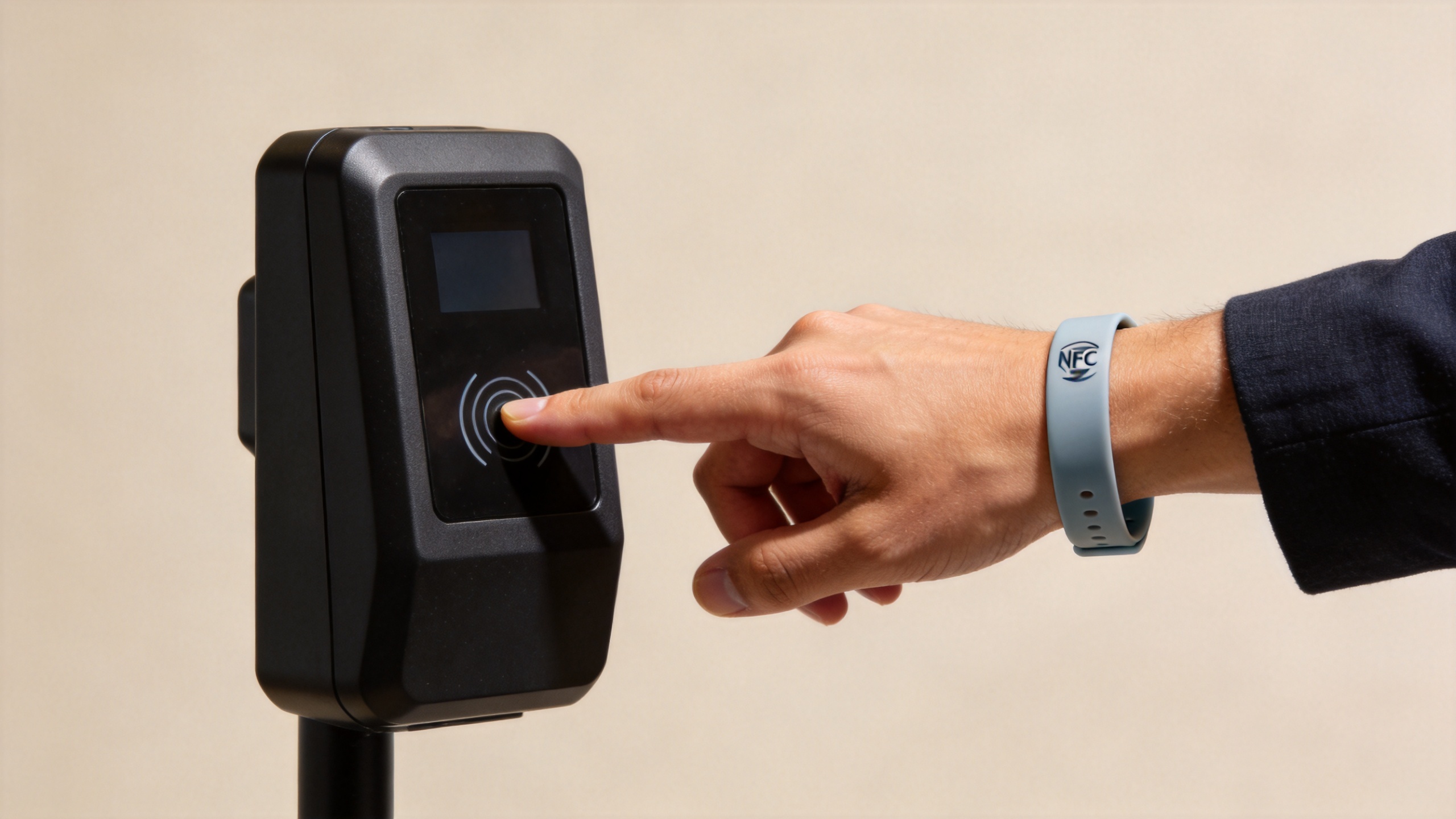 NFC wristband used at an event access reader