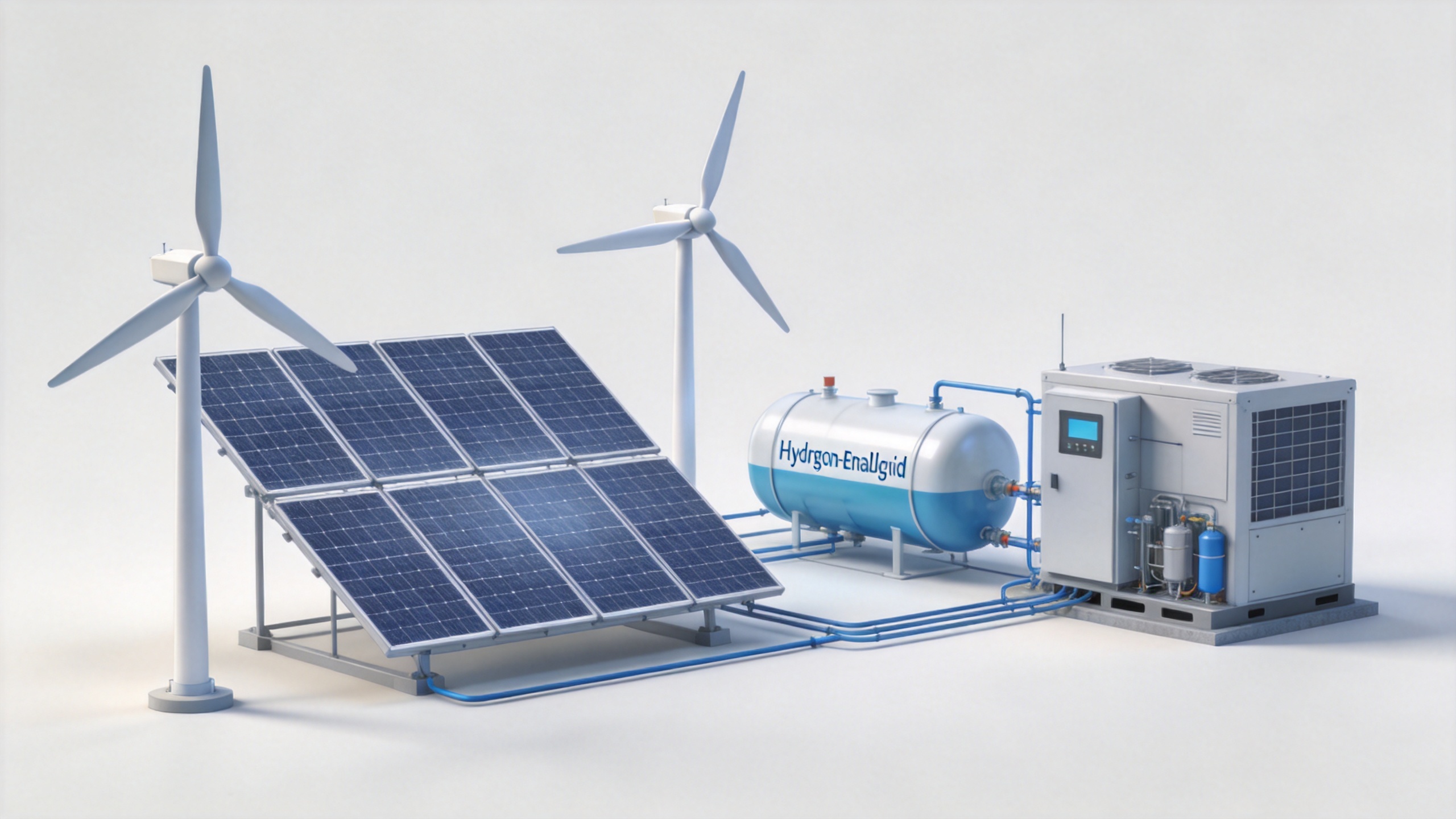 Energy storage for renewable energy systems with solar, wind, and hydrogen microgrid infrastructure
