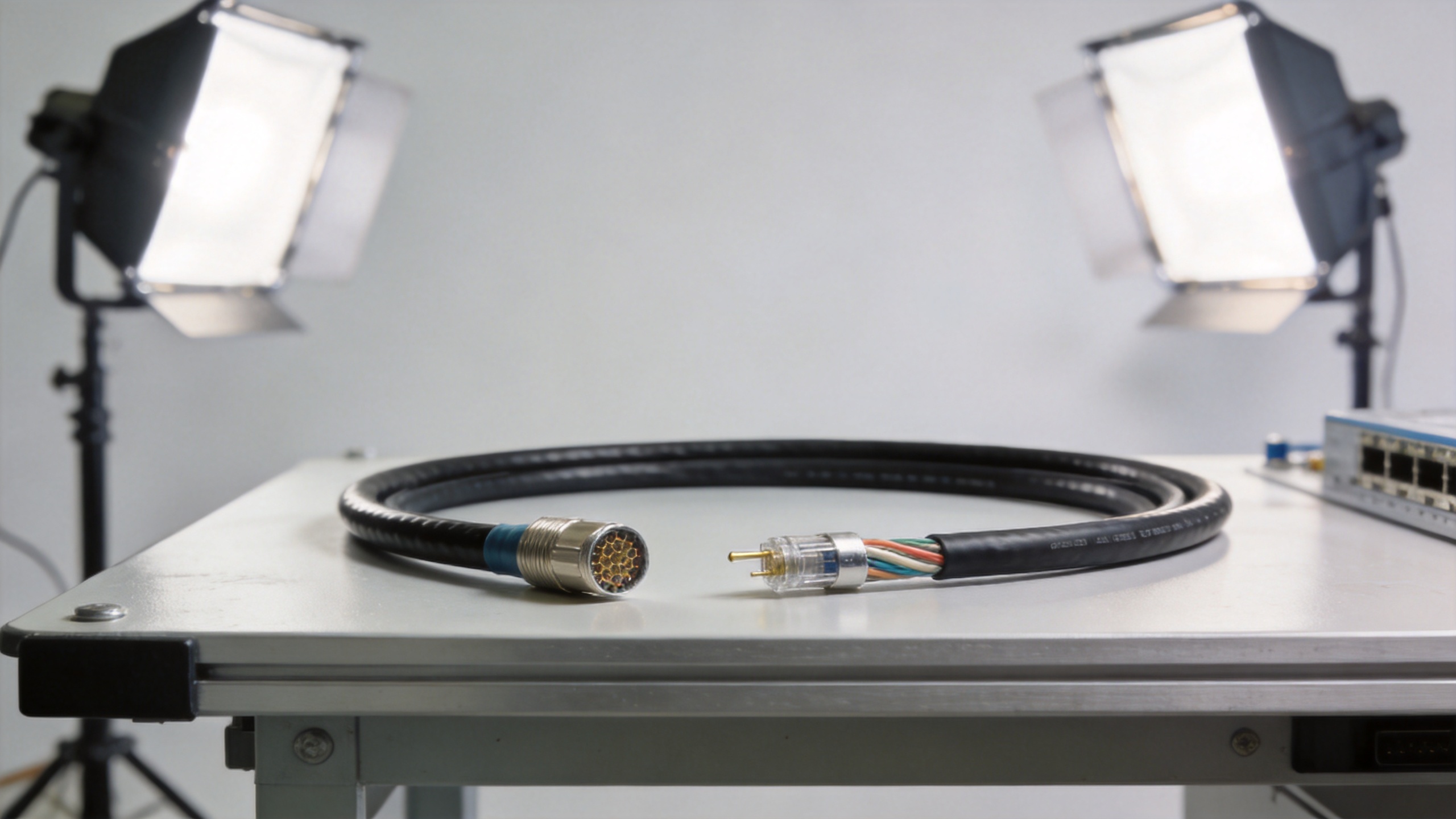 Low-loss microwave cable and RF feeder cable assembly