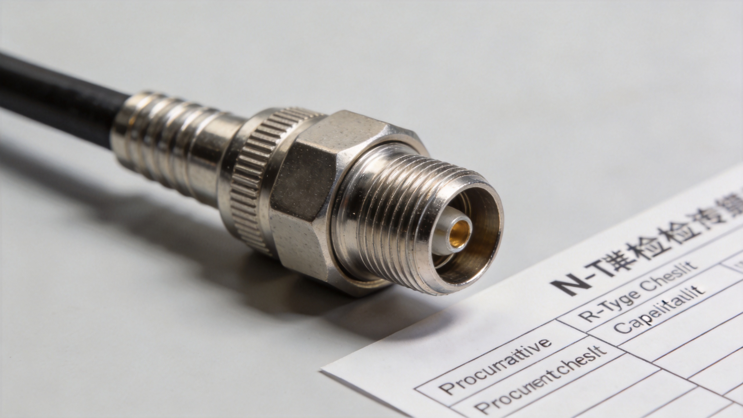 Female N RF connector inspection before bulk ordering