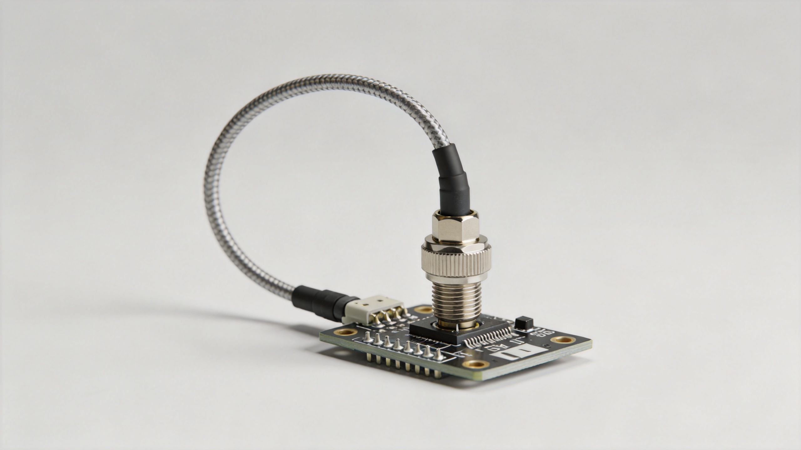UFL to SMA connector integration with micro coax cable routing