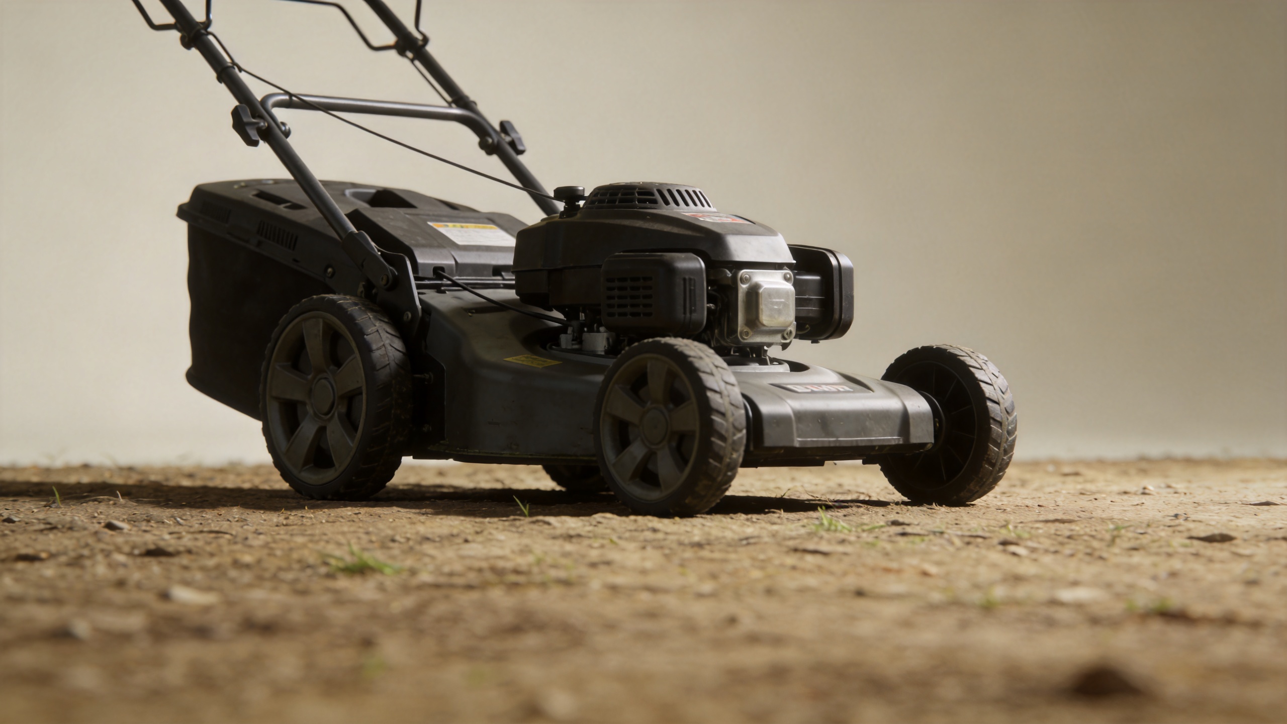 Remote grass cutter pre-use inspection in a controlled work area