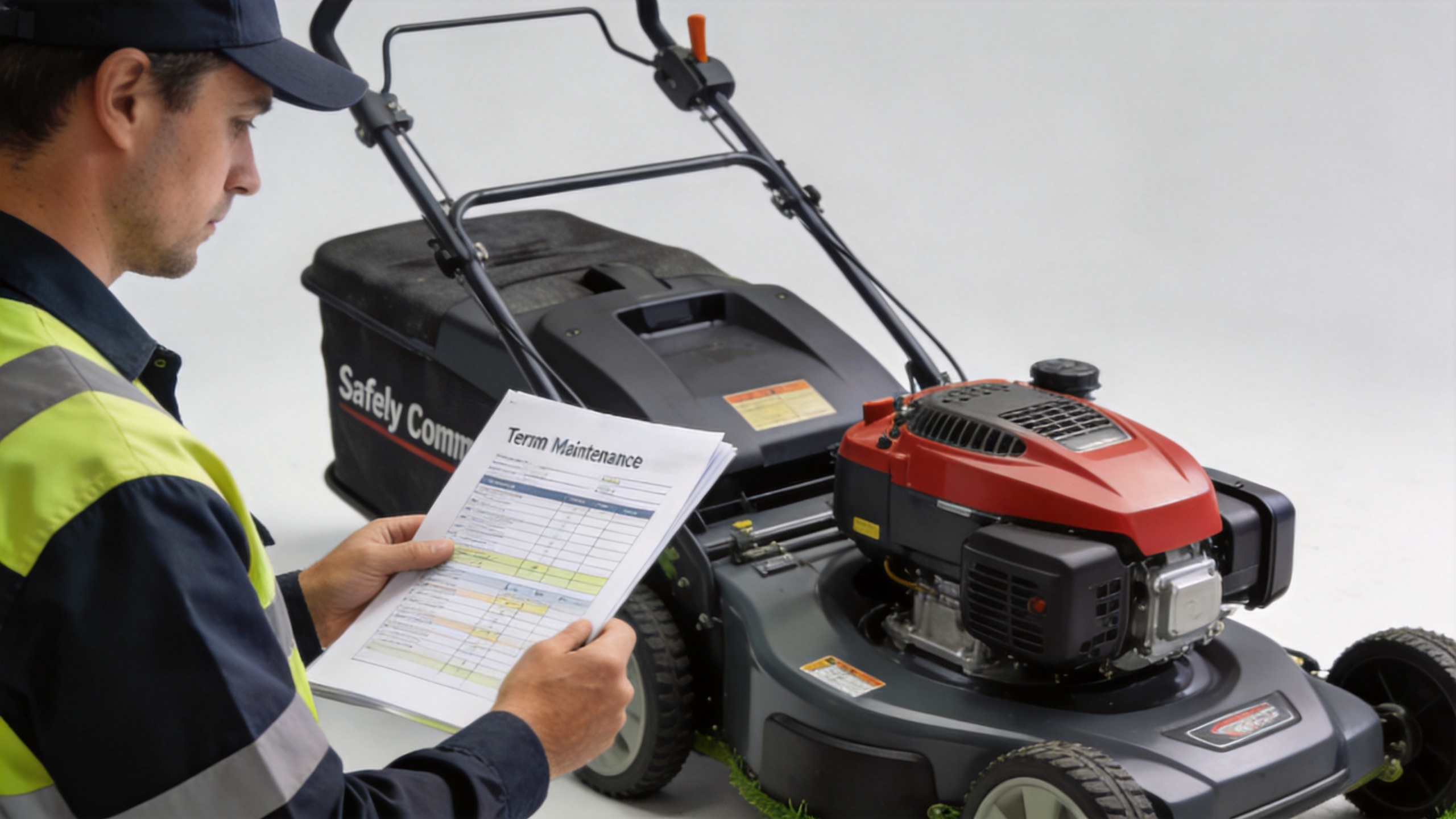 Lawn mower buying evaluation in a landscape equipment setting