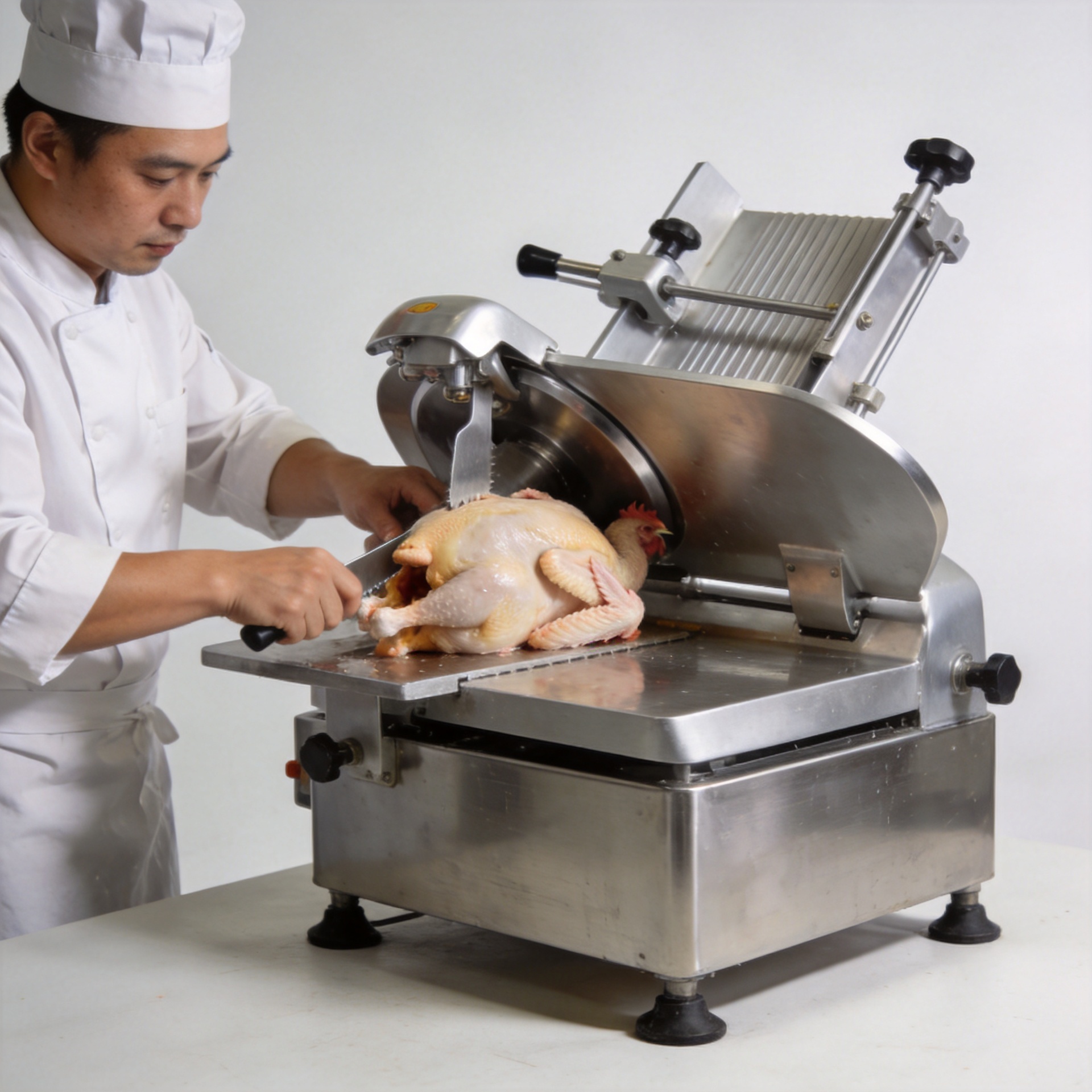 ¿Cómo cortar aves de forma segura con una máquina cortadora de pollo?