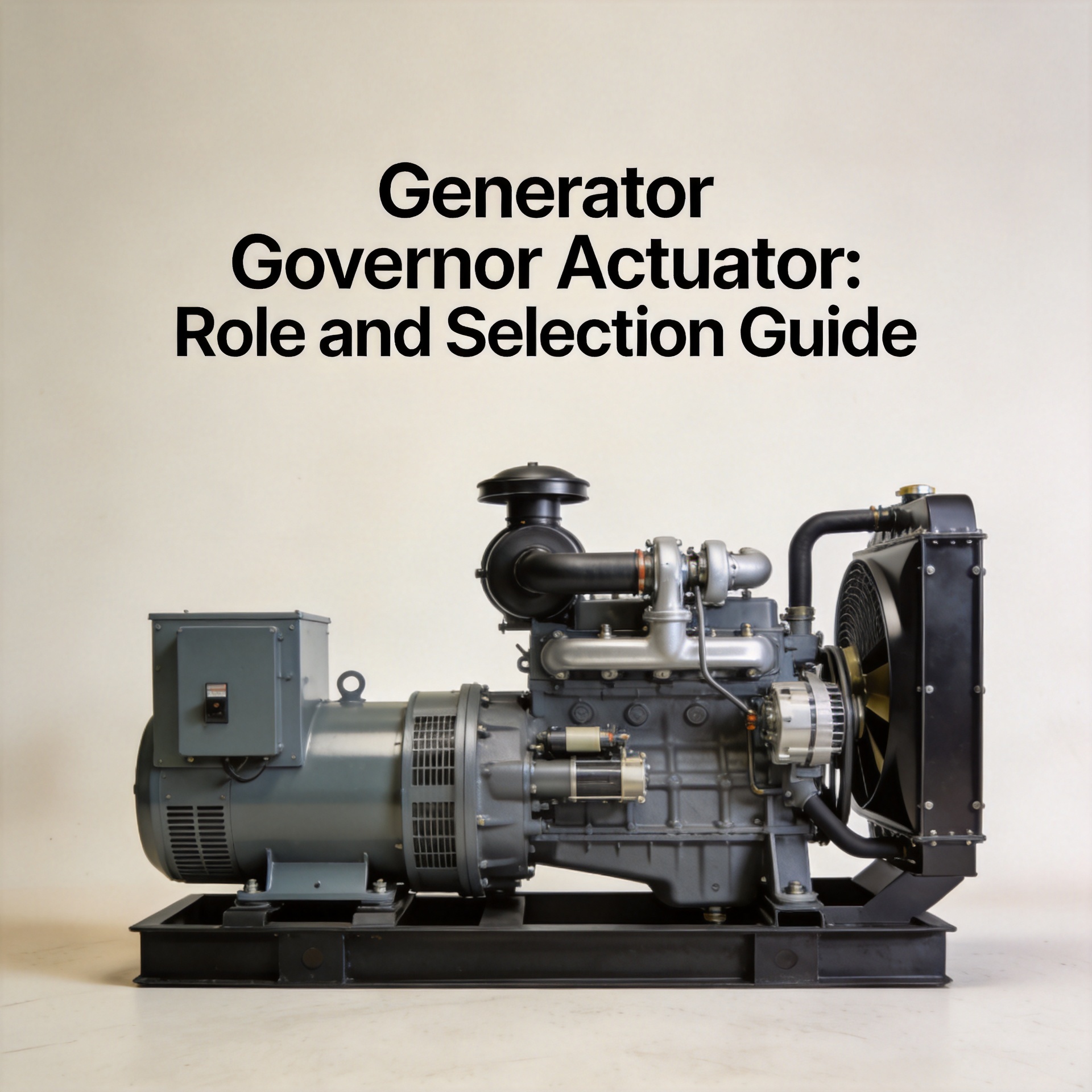 Generator Governor Actuator: Role and Selection Guide