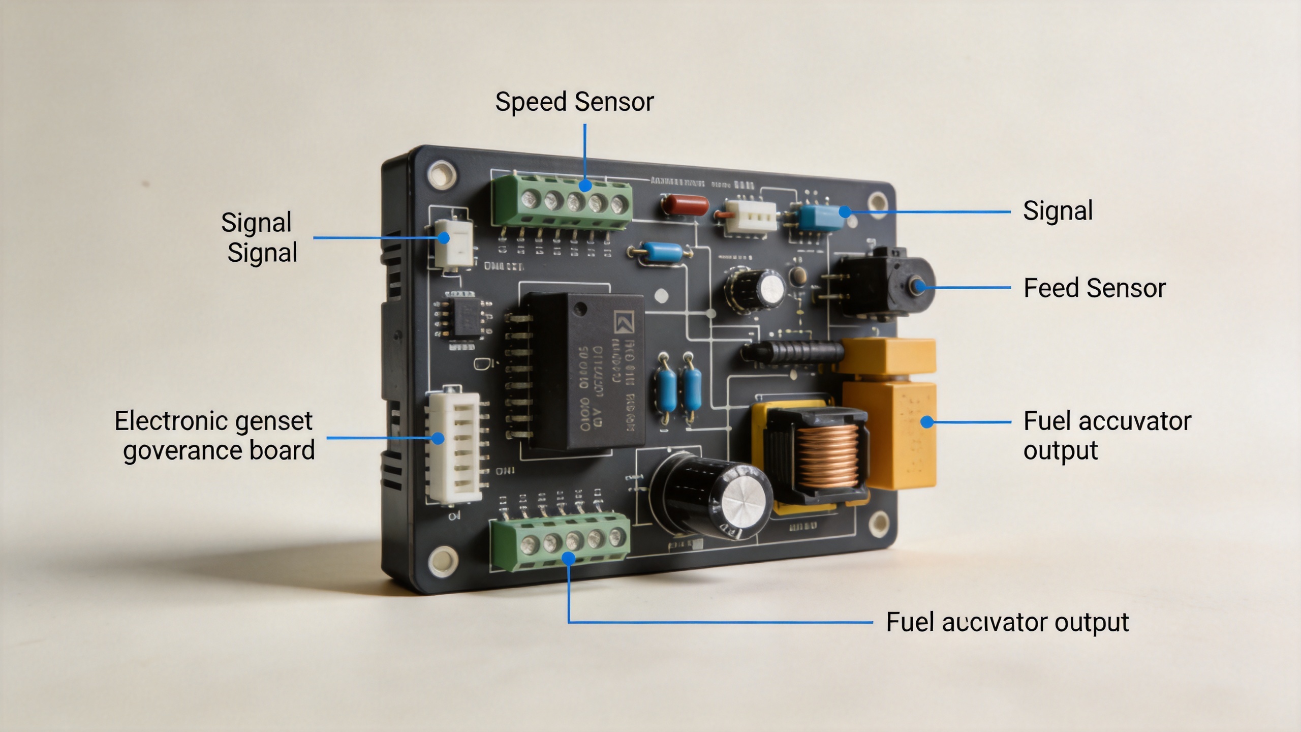 Electronic genset governor board speed control unit for diesel generator