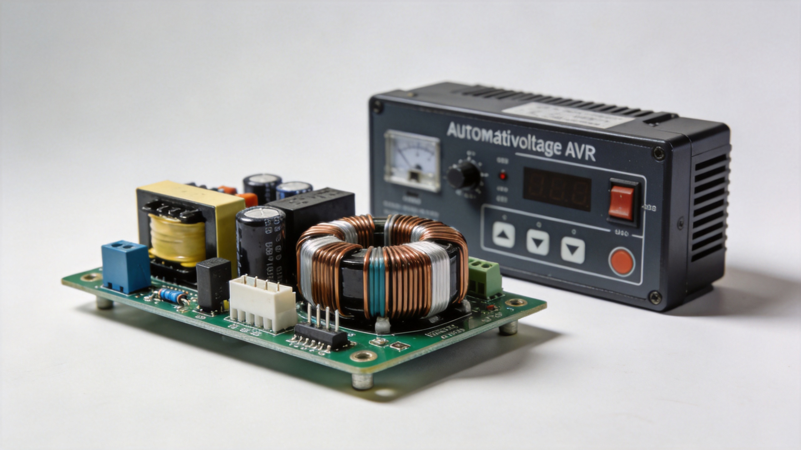 AVR brushless generator excitation circuit board — automatic voltage regulator PCB for diesel genset