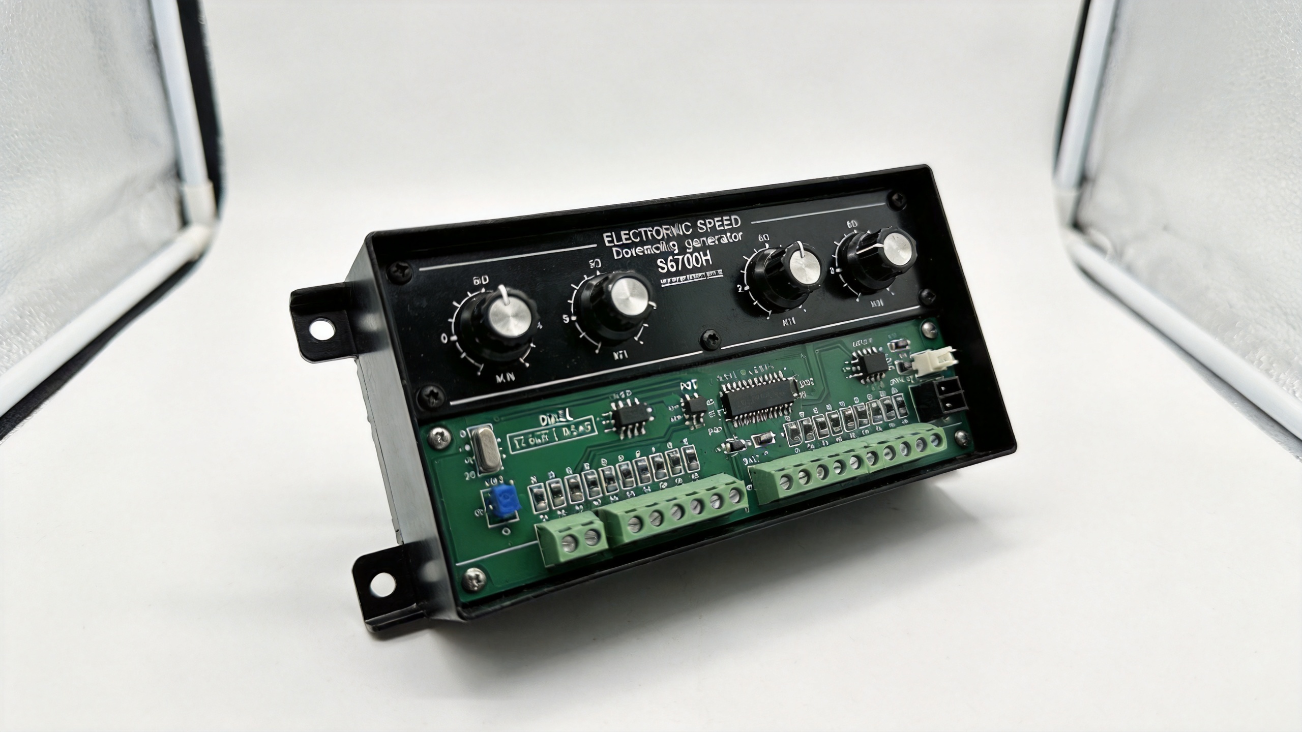 Electronic speed governor controller unit for diesel engine generator