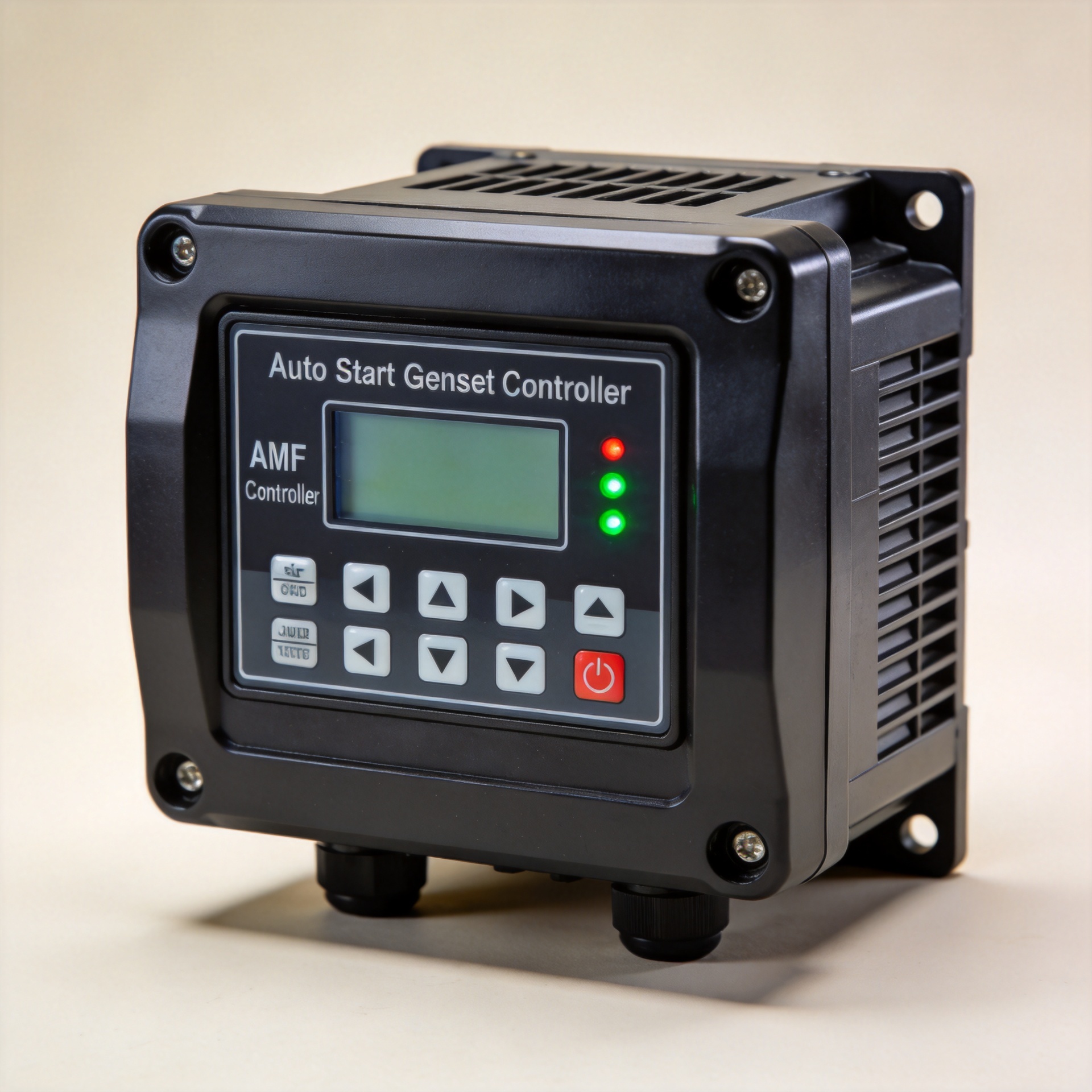 Digital auto start genset controller module with LCD display panel
