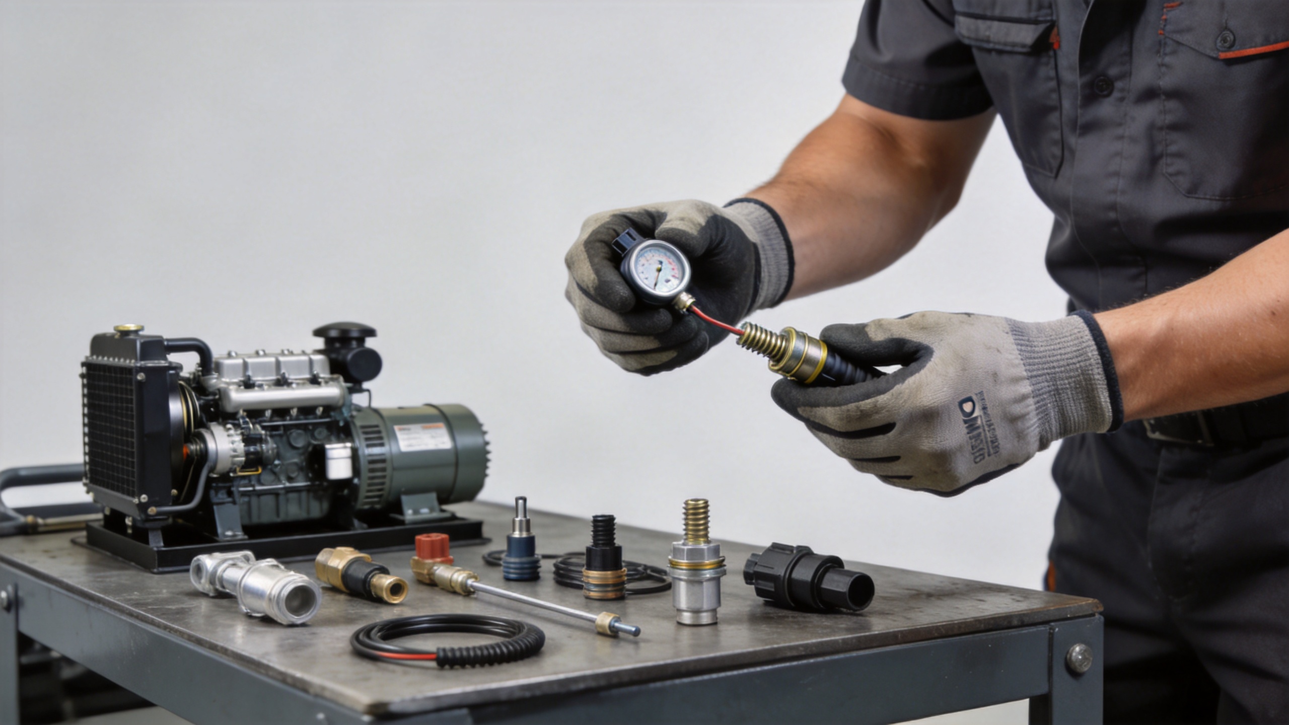 Engine coolant temperature sensor and diesel generator replacement parts for maintenance
