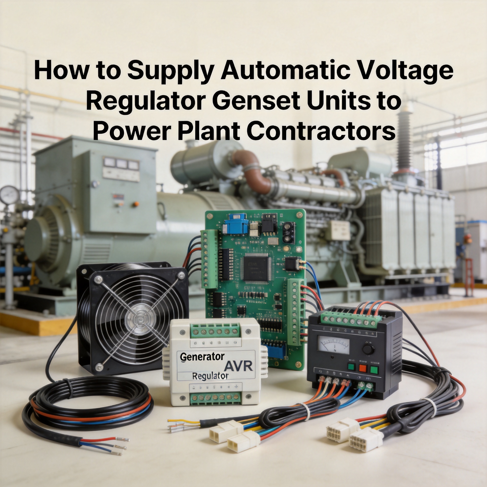 How to Supply Automatic Voltage Regulator Genset Units to Power Plant Contractors?
