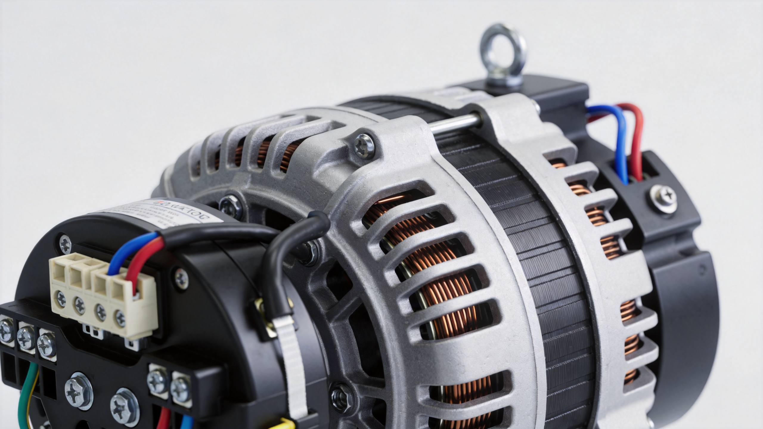 Brushless generator AVR wiring terminal connections and excitation system installation