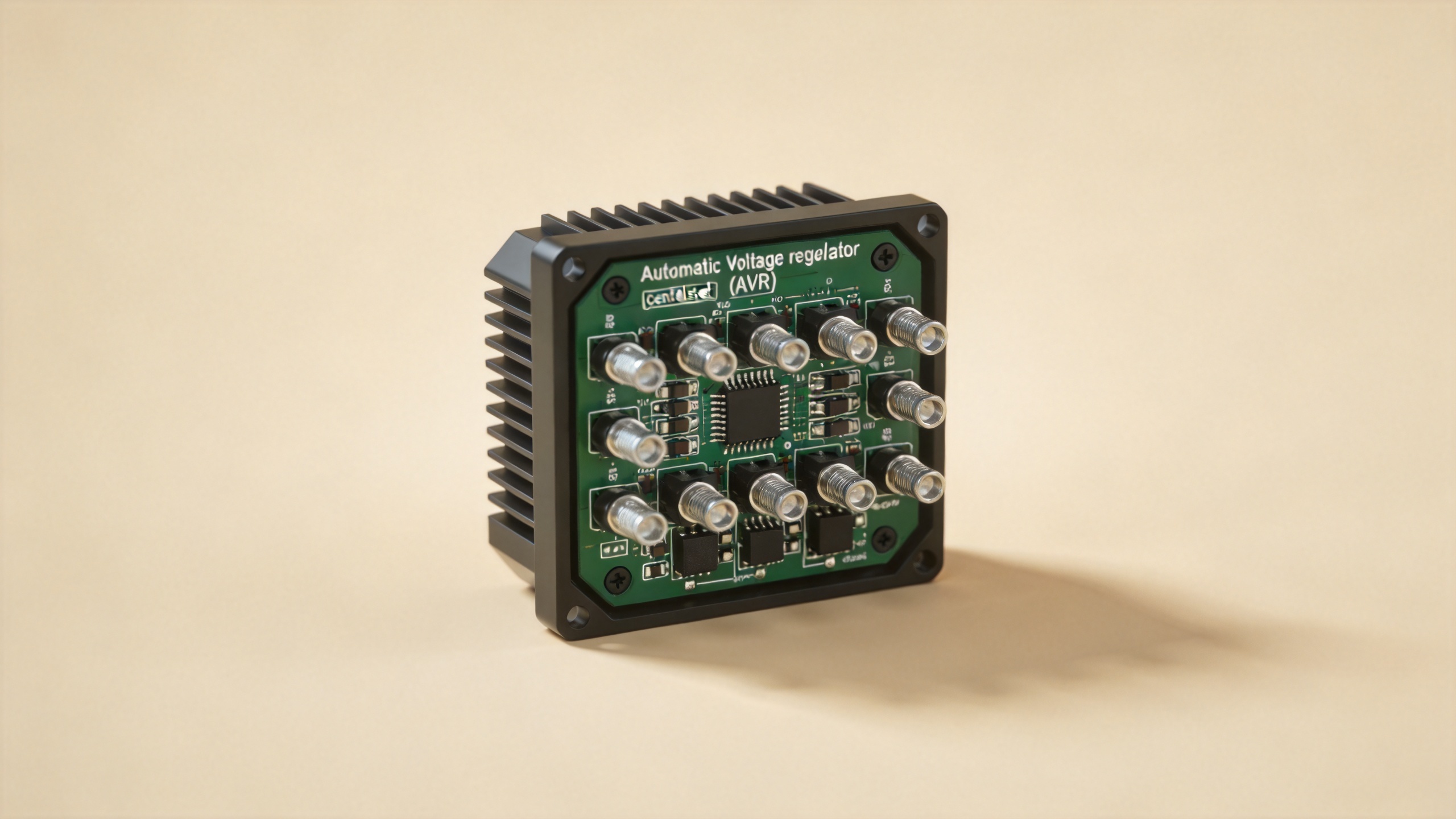 Automatic voltage regulator AVR module components for genset power plant installation