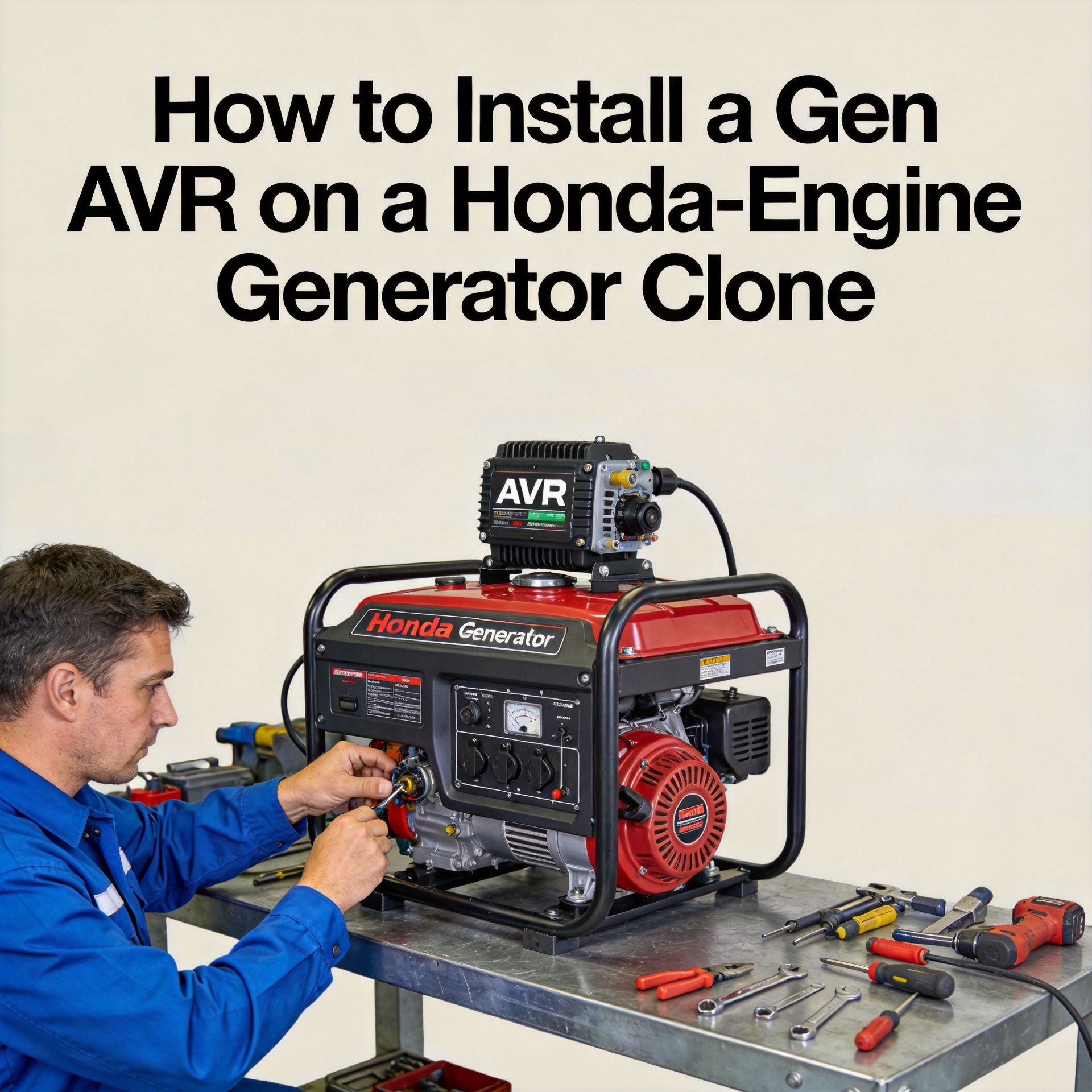 How to Install a Gen AVR on a Honda-Engine Generator Clone.