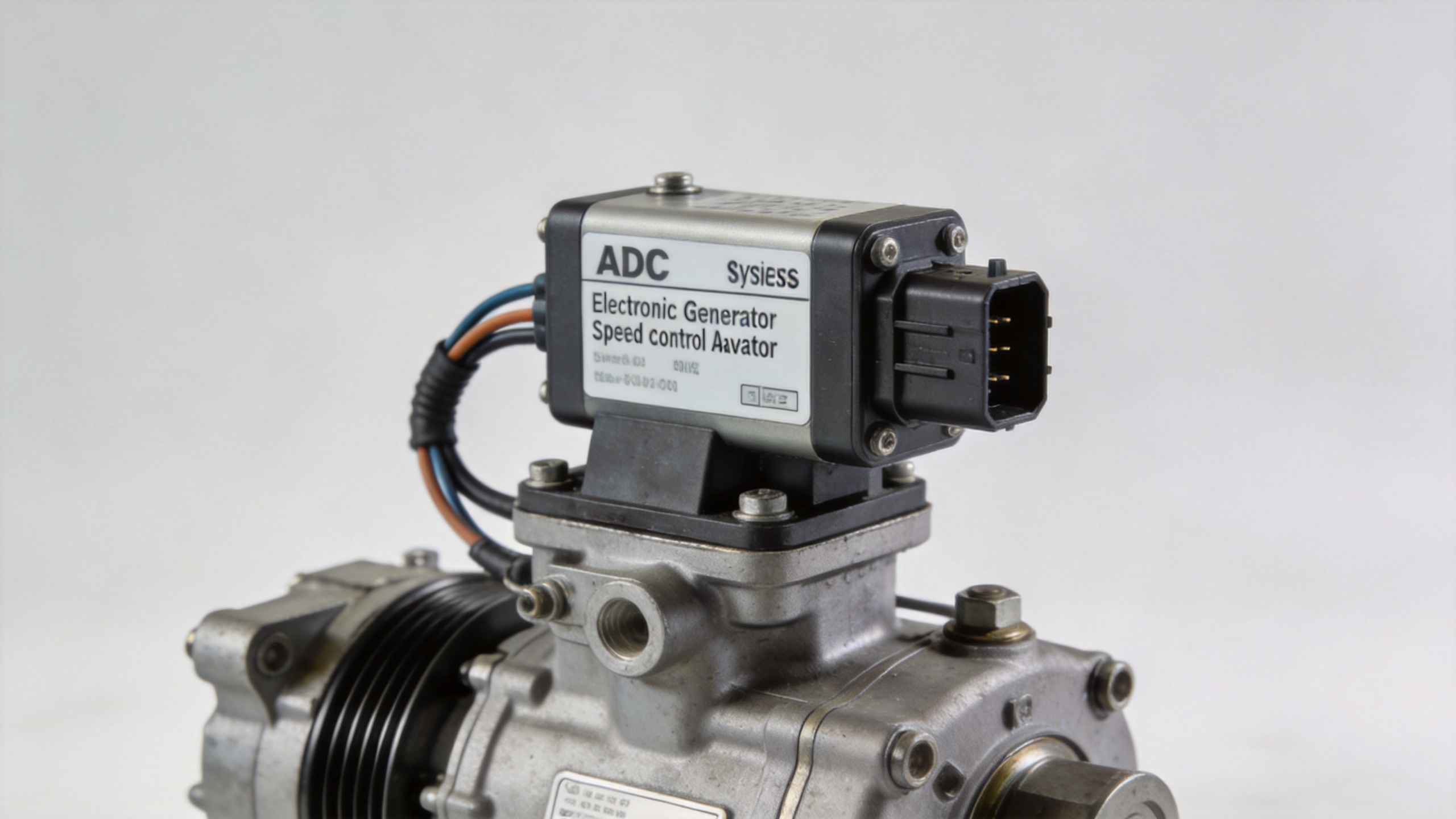 Electronic generator speed control actuator mounted on diesel engine fuel injection pump