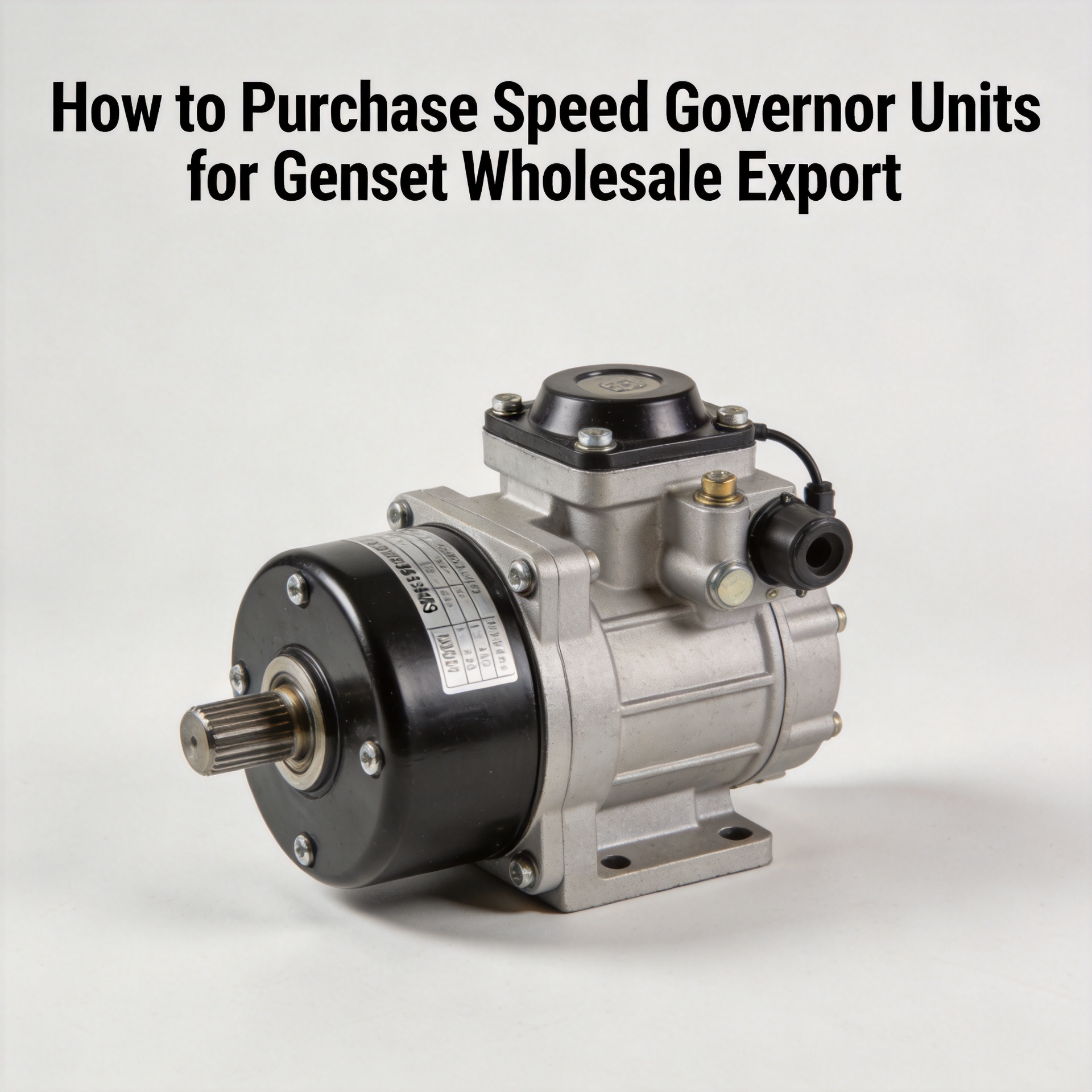 How to Purchase Speed Governor Units for Genset Wholesale Export?