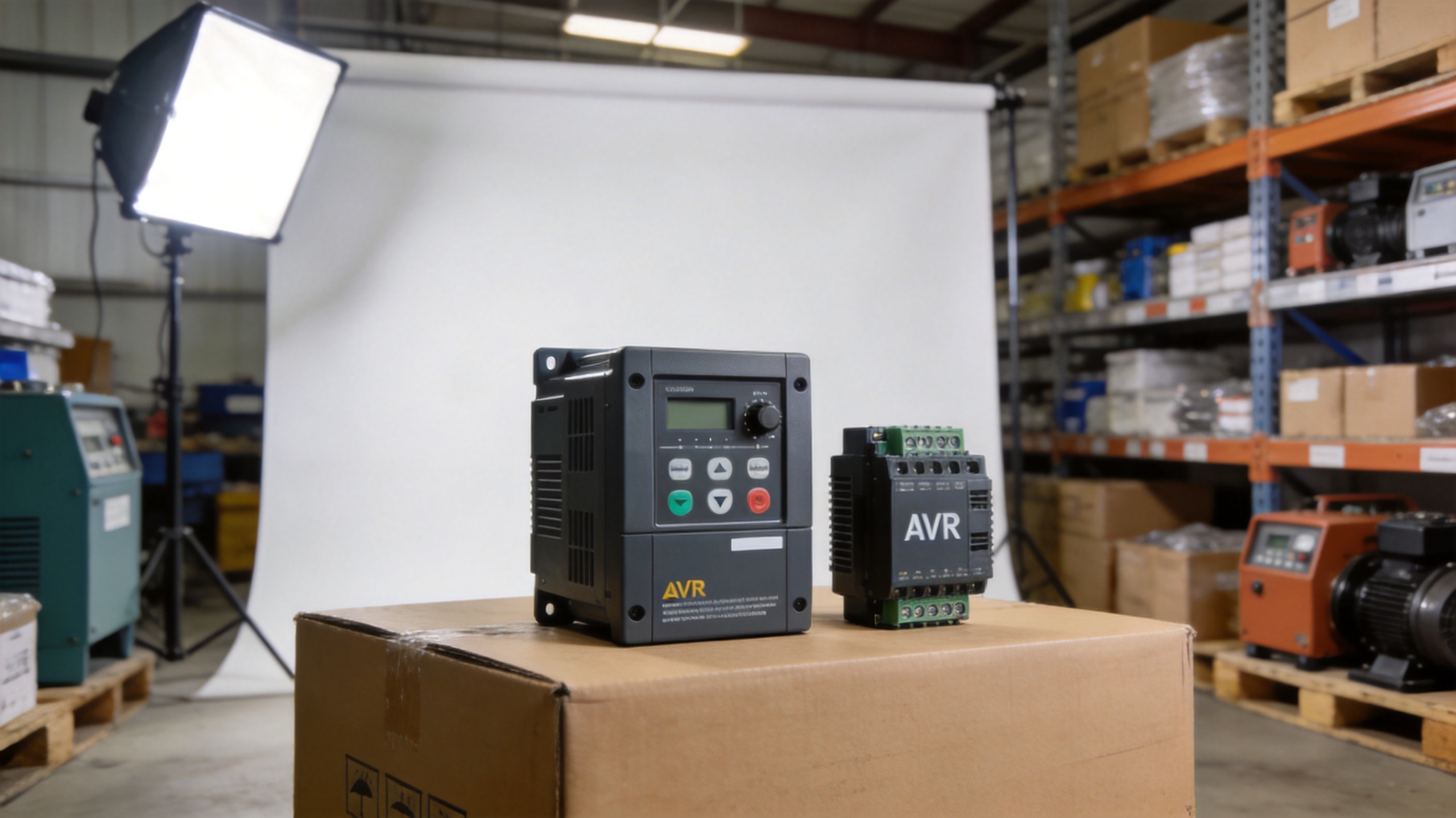 Generator parts supplier inventory with controller modules and AVR components for wholesale B2B supply