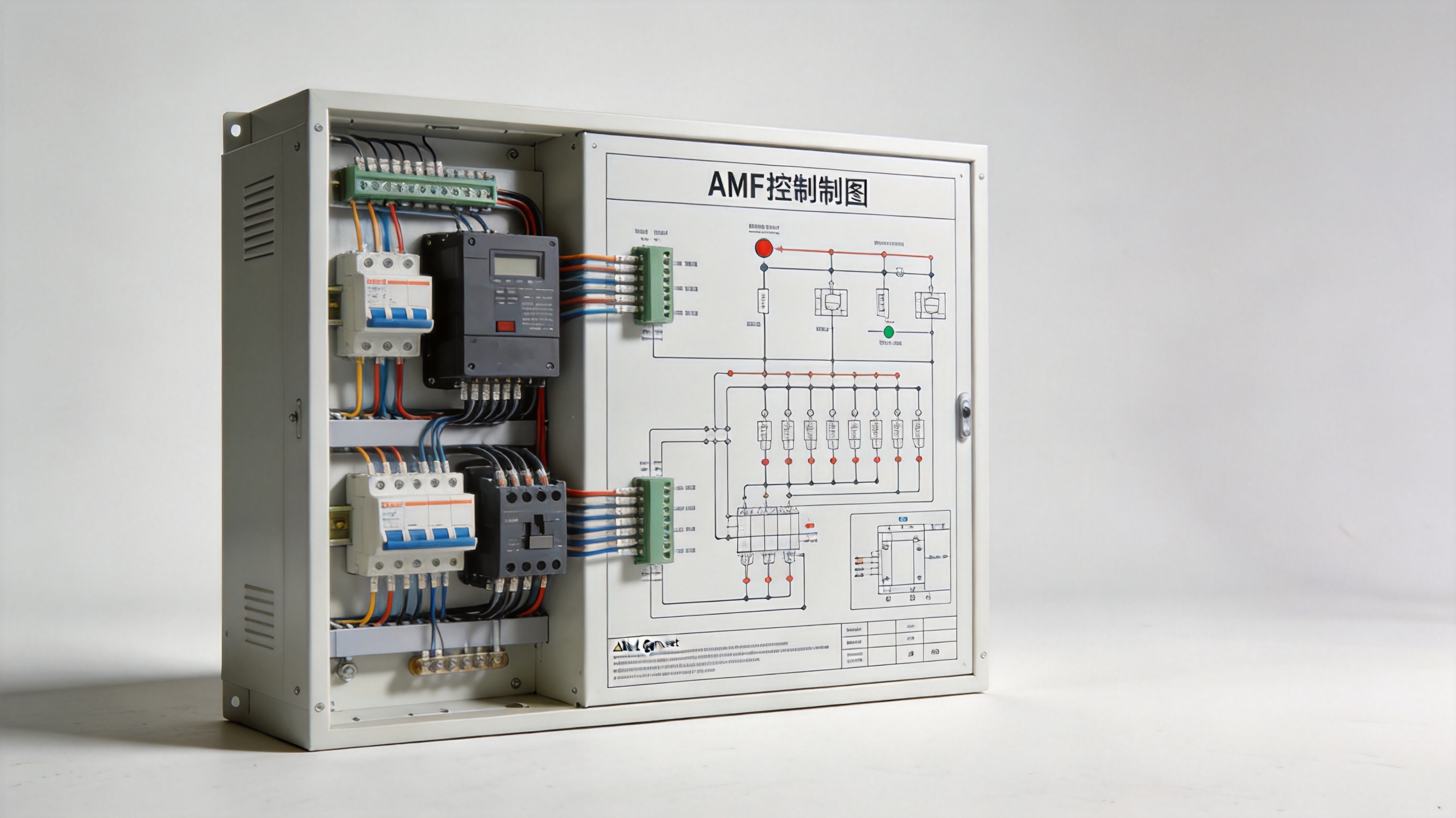 Generator AMF controller wiring connections overview for diesel genset installation