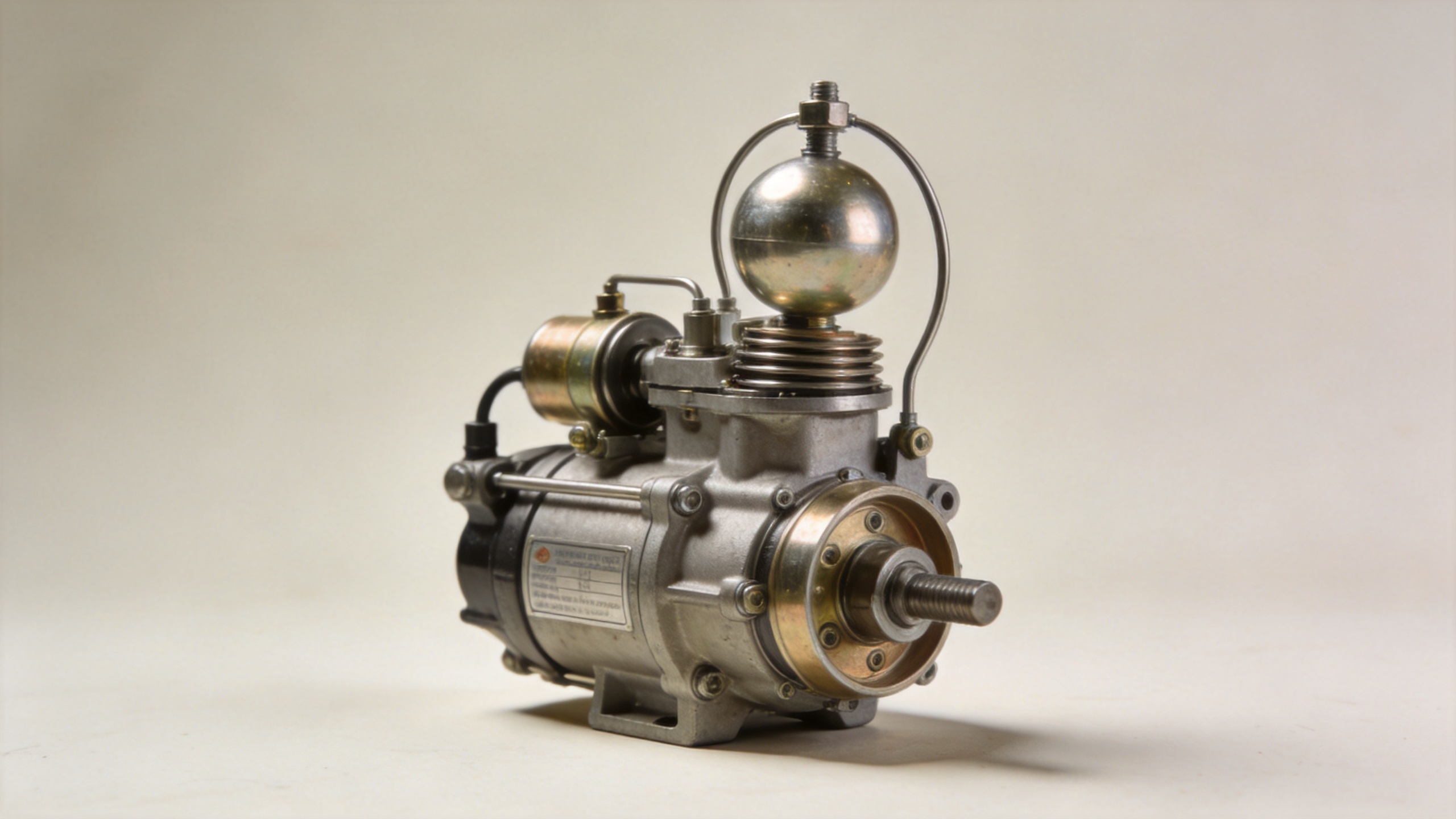 Mechanical speed governor flyball assembly for diesel engine
