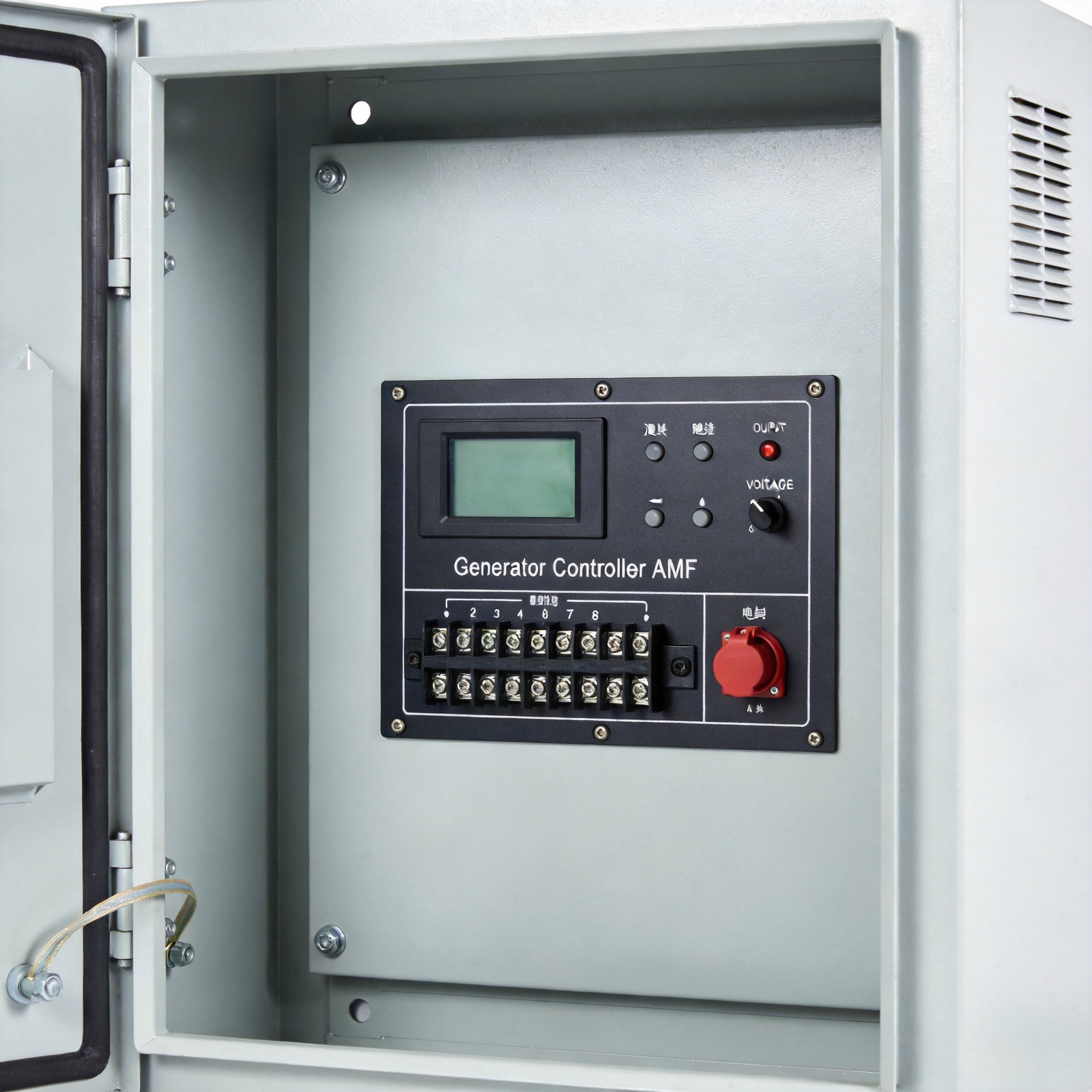 Generator controller AMF panel with digital LCD display and relay outputs