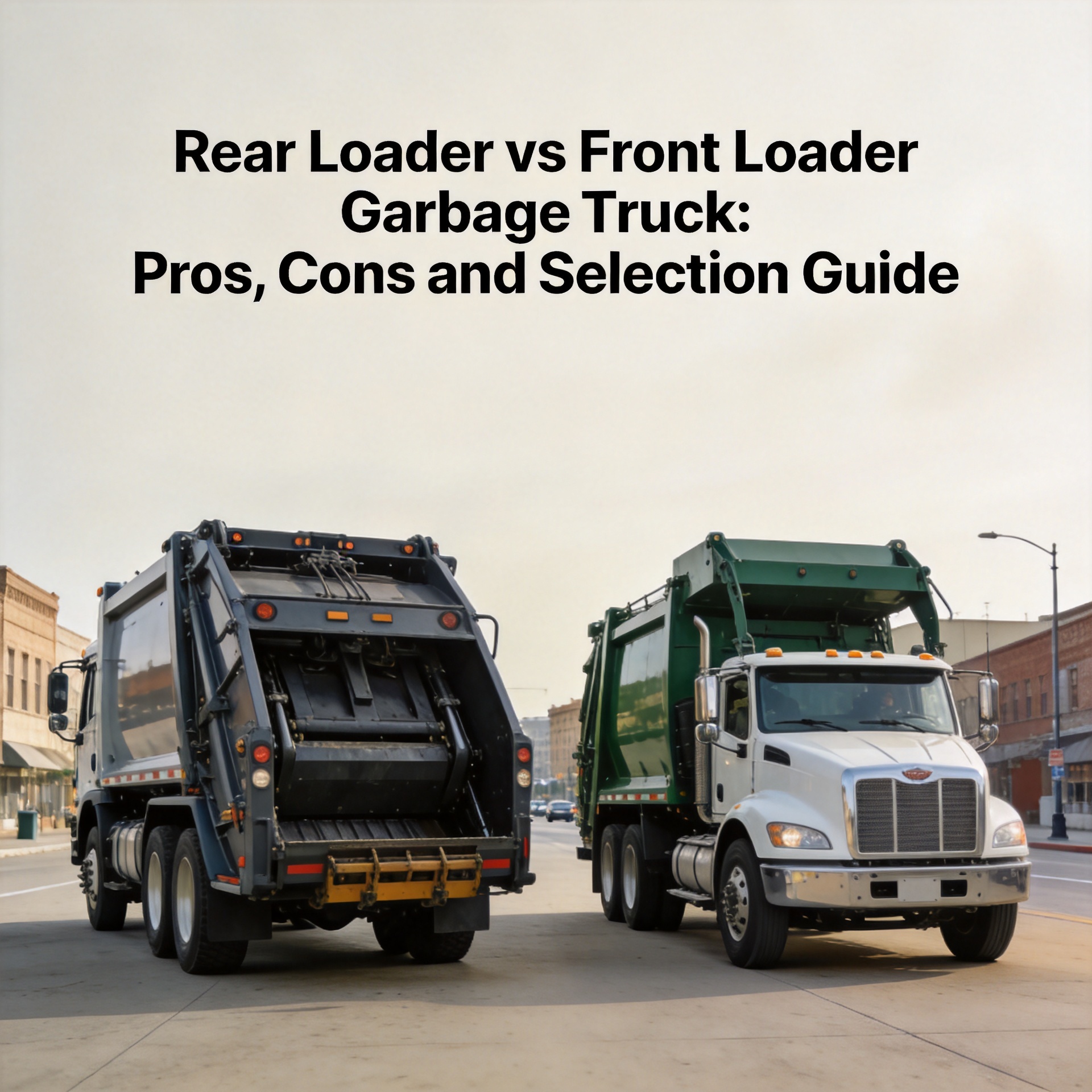 Rear Loader vs Front Loader Garbage Truck: Pros, Cons and Selection Guide