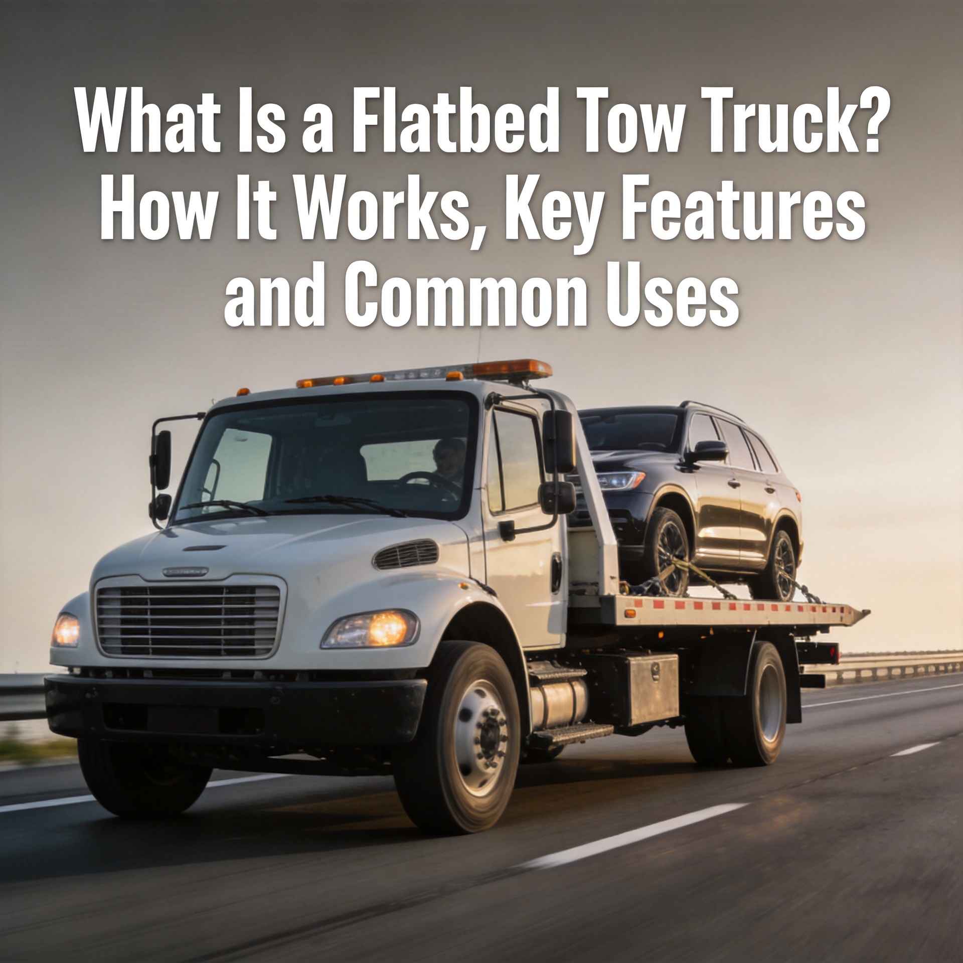 What Is a Flatbed Tow Truck? How It Works, Key Features and Common Uses