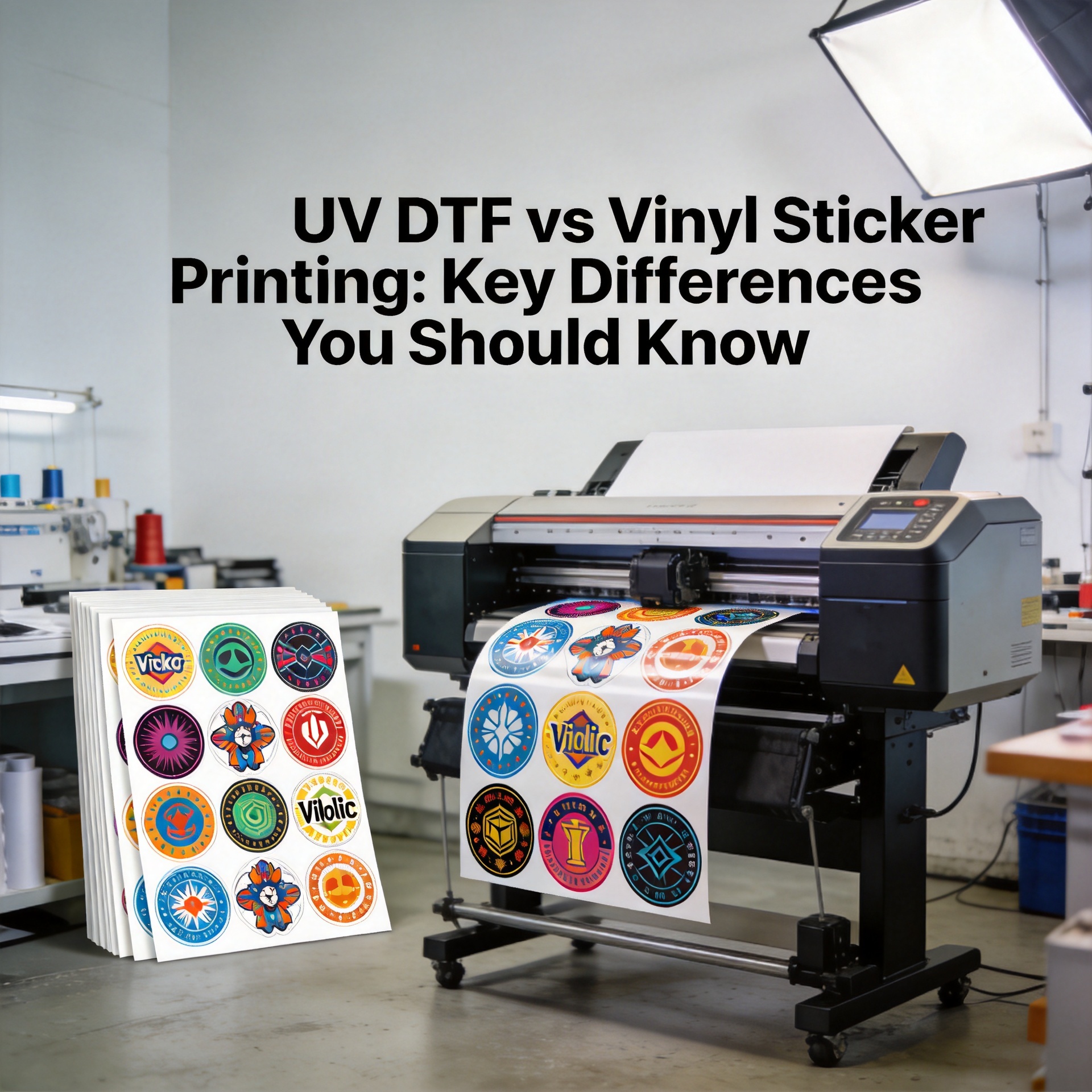 UV DTF vs Vinyl Sticker Printing: Key Differences You Should Know