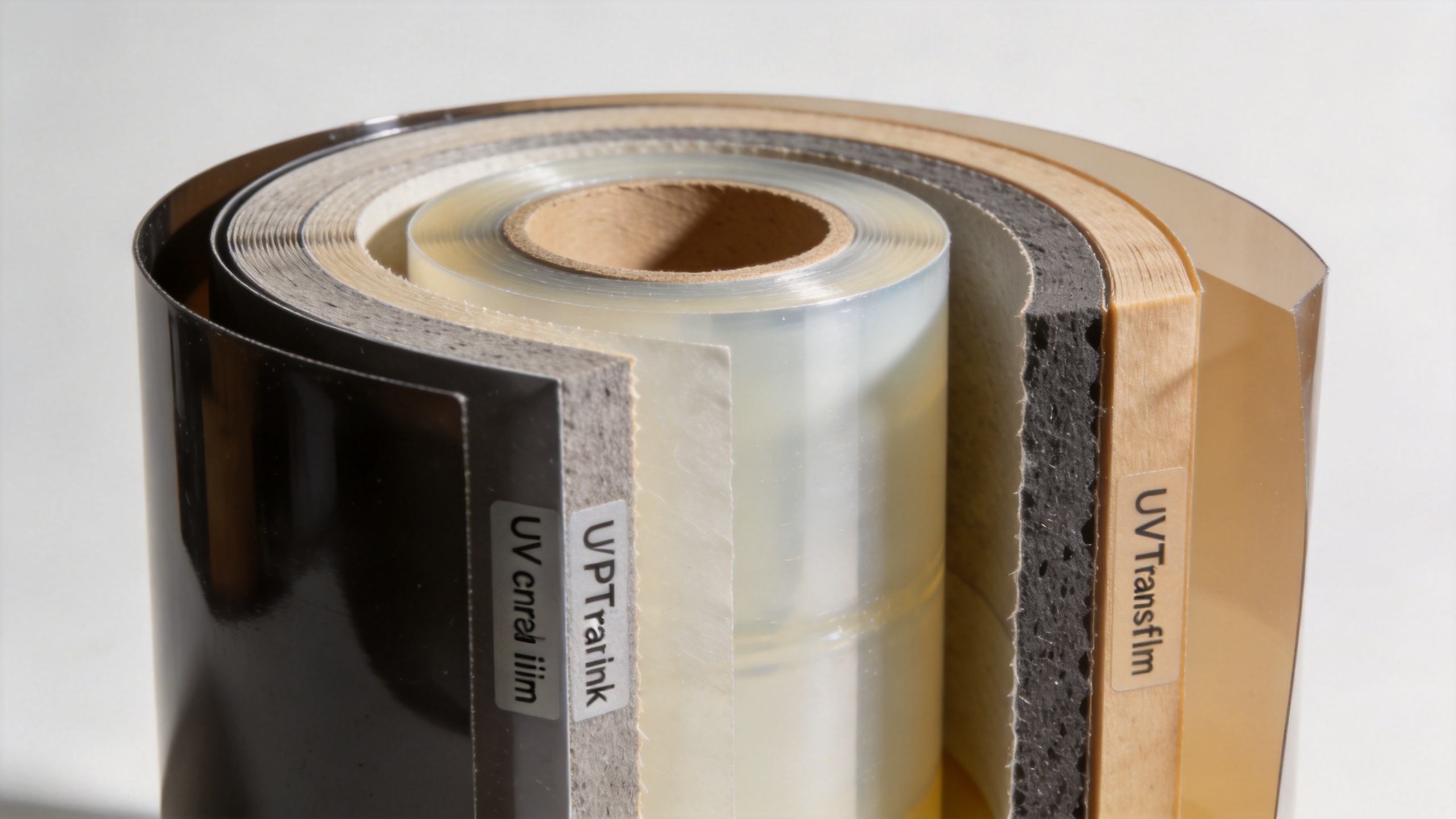 UV DTF transfer film layers for a dtf uv sticker