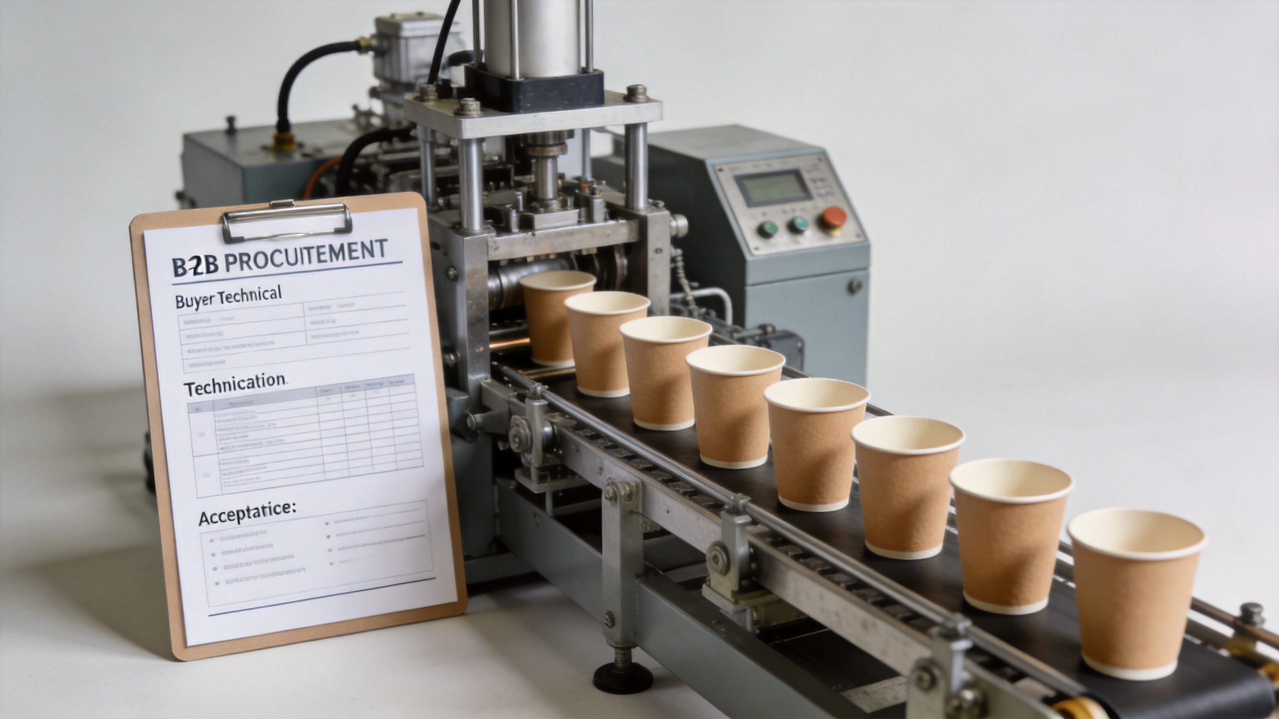 B2B buyer evaluating paper machine suppliers against technical requirements