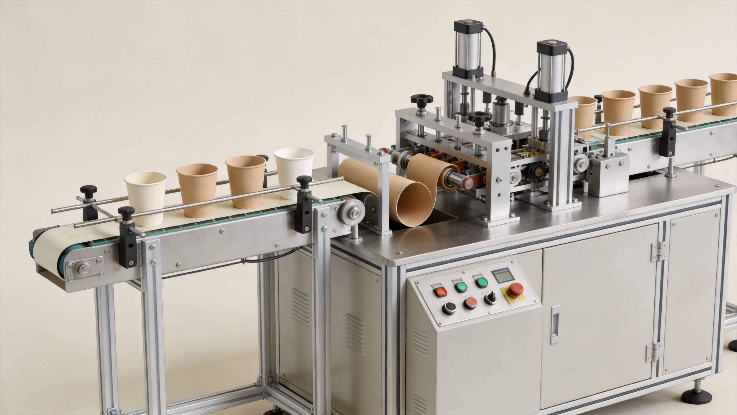 Paper cup glass making machine forming line and finished paper cups